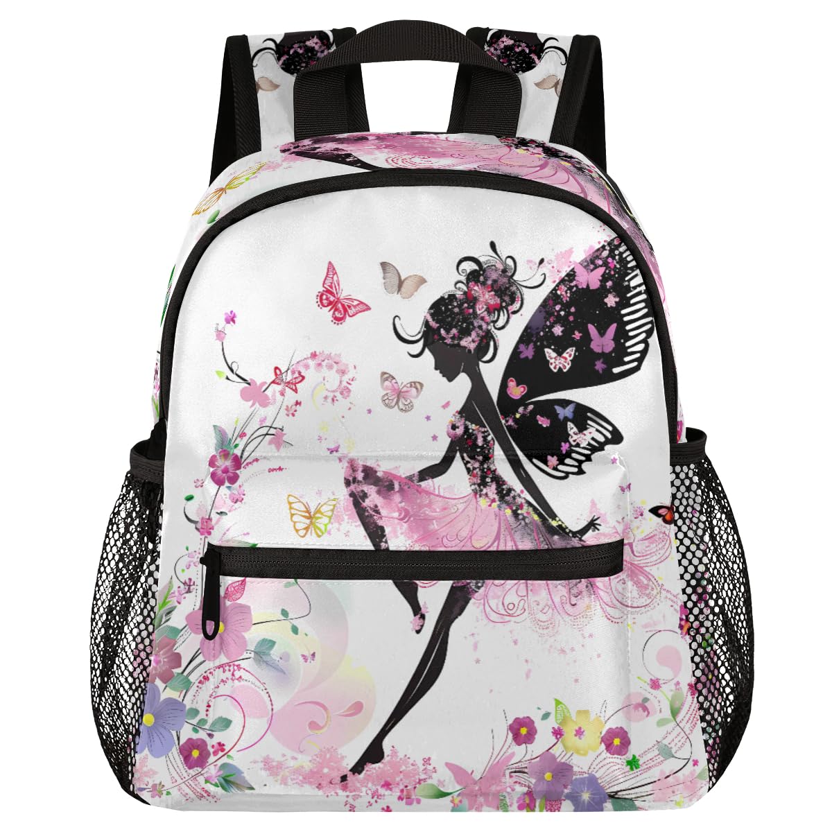 Peaom Butterfly Girl Toddler Backpack for Boys Girls Kids Pink Mini Backpacks Casual Daypack Preschool Kindergarten Bookbag Travel Backpack