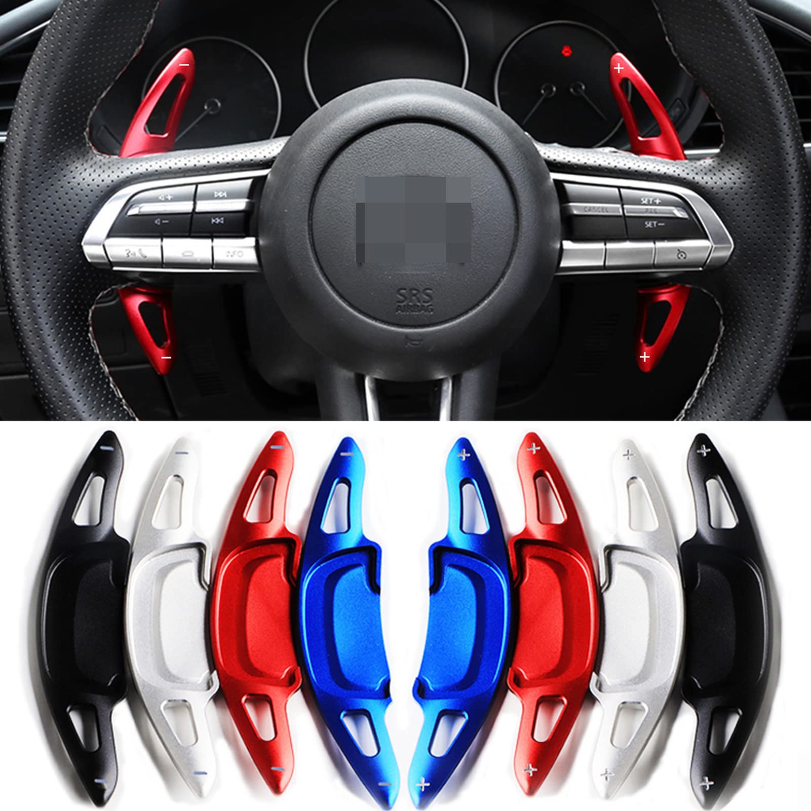 Paddle Shifter Car Steering Wheel Paddle Extend Sticker, For Mazda 3 Motorsports TCR 2019+ CX-30 MX-30 e-SKYACTIV-G 2020 2021