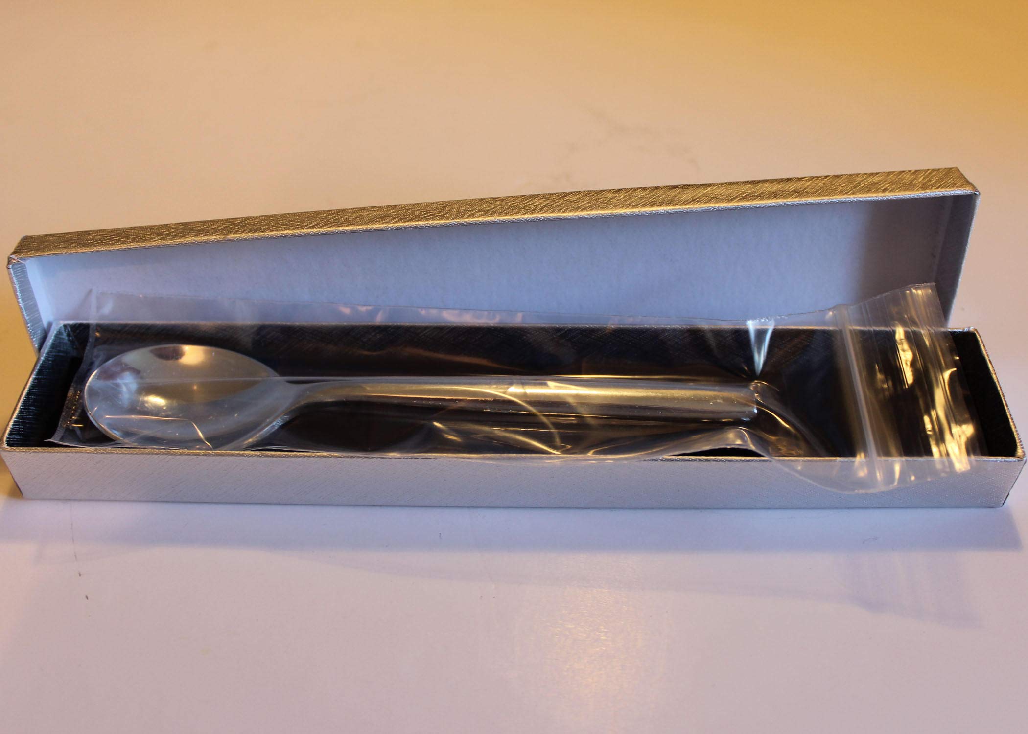 Gallium spoon in presentation box