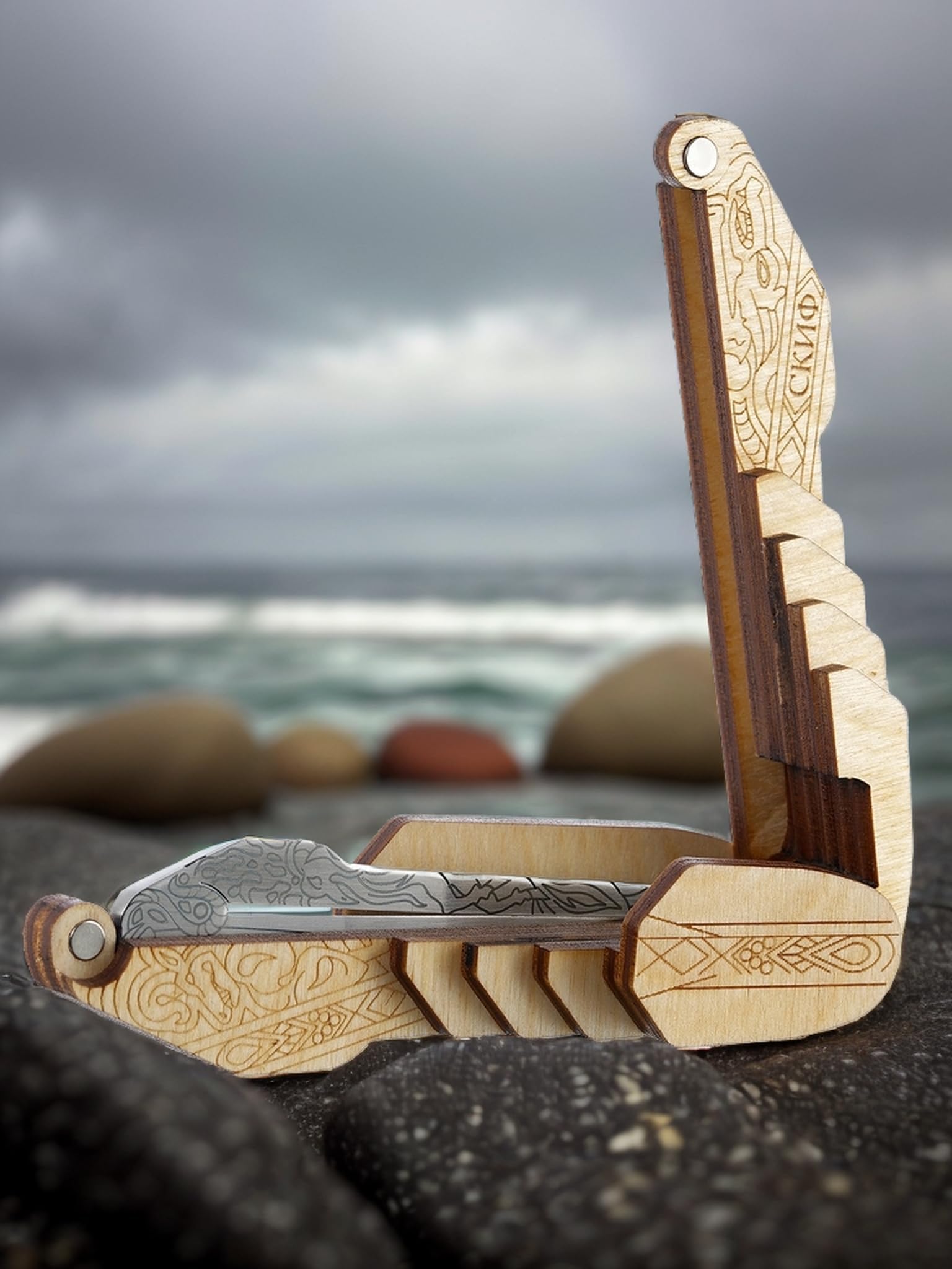 Shamanicshop 's Harp by D.Glazyrin/Skiff (in case) - Professional mouth musical instrument (jaw harp) Beautiful sound Excellent quality Original Russian maultrommel (jaw harp, dan moi).