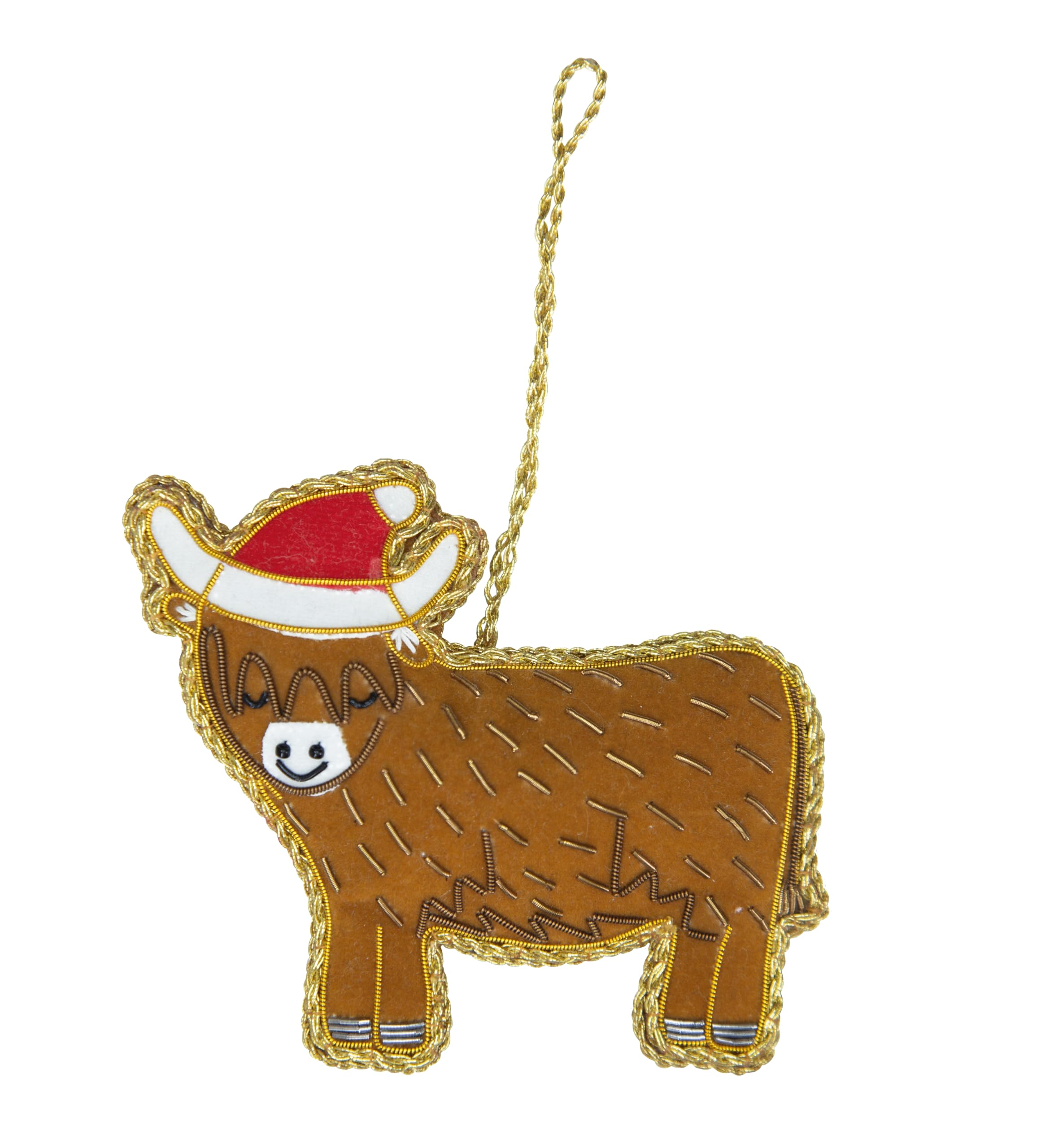 Sass & Belle Highland Cow Zari Decoration