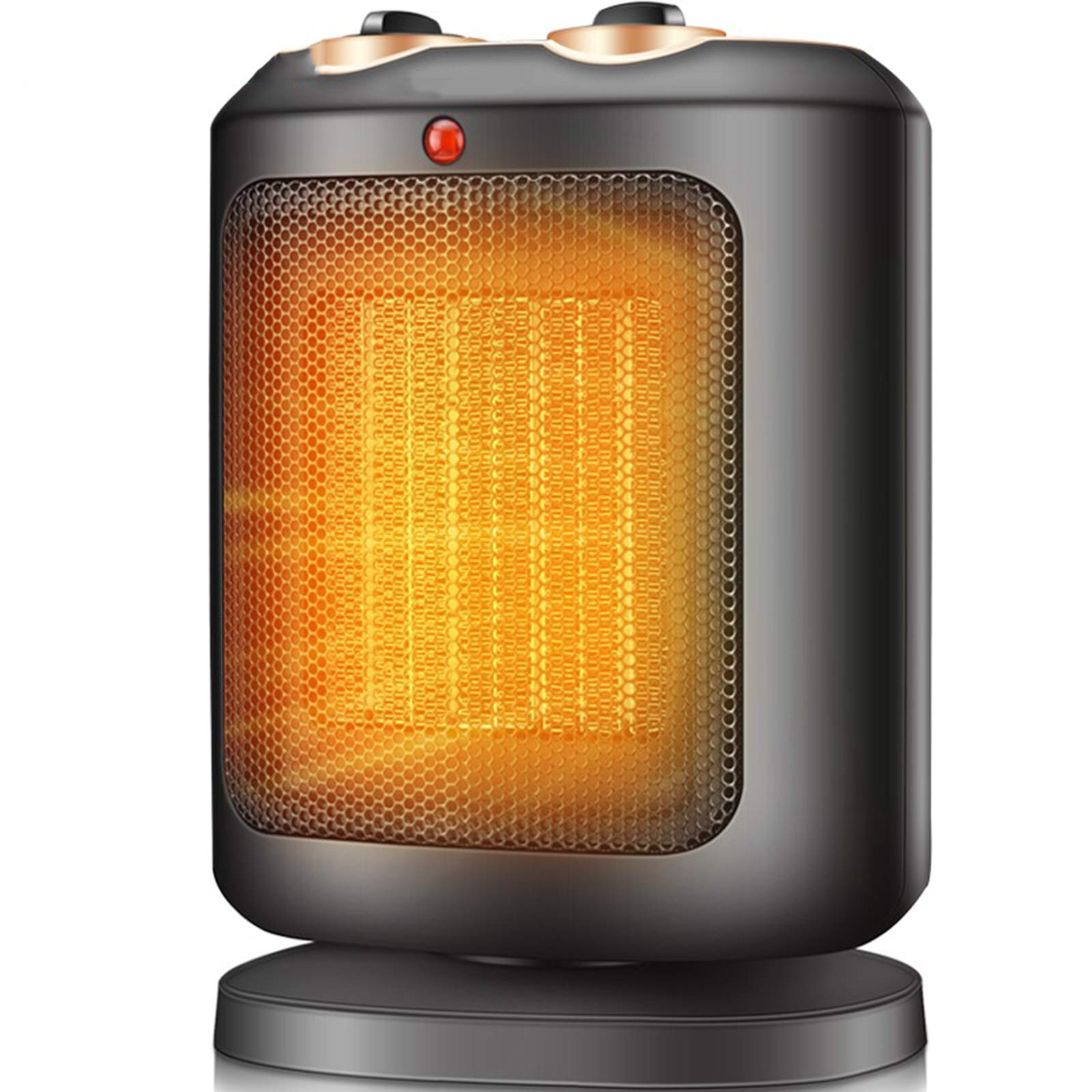 Stufetta, Portatile Elettrico oscillante Riscaldamento con Tip-Over Protection, 3s rapido Riscaldamento, Piccolo e Tranquillo, Adatto per Ufficio Uso Domestico