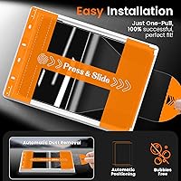 Vista 3 de PandaShield Paquete de 2 para iPad Mini 8.3"(A17 Pro 7ª/6ª Gen 2024/2021)9H+ Protector de Pantalla de Vidrio Templado con Instalación Fácil[Grado