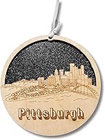 Vista 18 de Adorno de madera grabado con láser de St. Louis, Missouri – Adorno navideño de madera hecho a mano, recuerdo de Missouri, decoración rústica