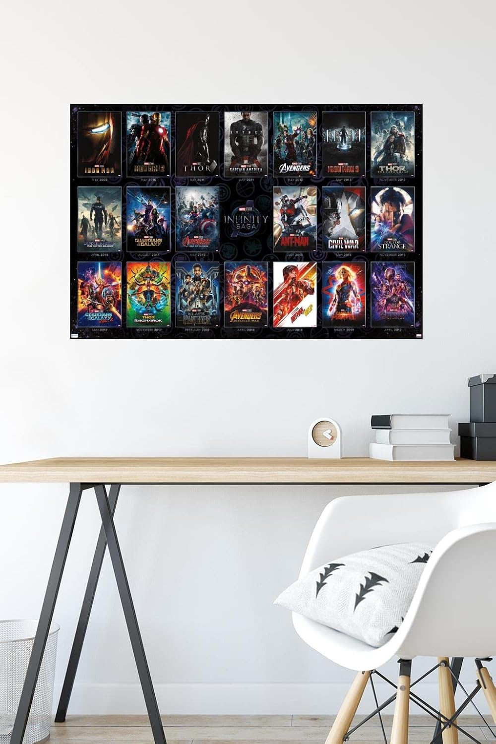 Trends International Marvel Avengers: The Infinity Saga - One Sheet Grid Wall Poster, 34L x 22.4W, Premium Unframed Version