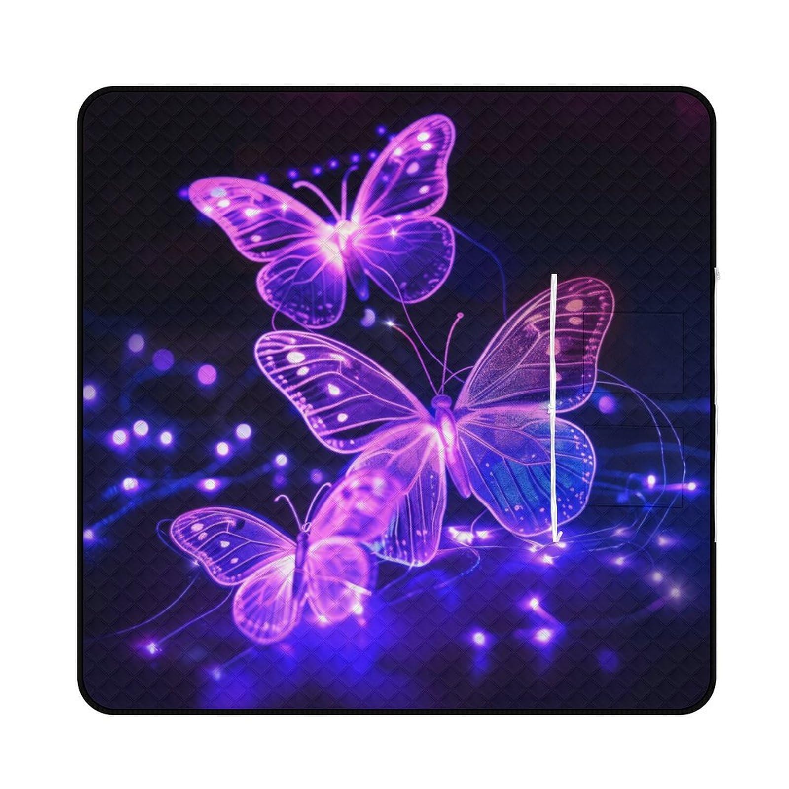 3D Stampa Modelli luminosi di insetti e insetti Coperta Picnic Impermeabile animalee Plaid Pic Nic Pieghevole Tappeto Pic Nic Per Spiaggia Campeggio Pic-nic Attività All'aperto 200x200cm
