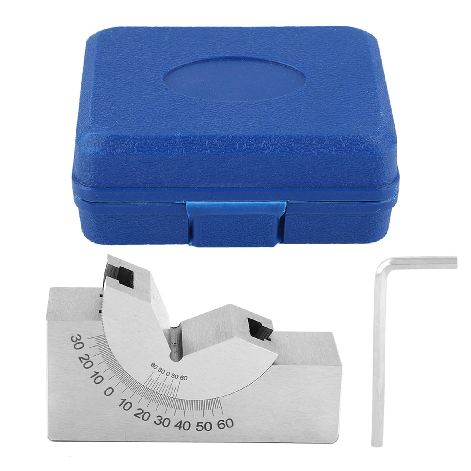 Fresatura a Blocco Ad Angolo V, 75 X 25 X 36 AP30 Blocco a V con Angolo Regolabile Misurazione di Precisione Micro Fresatura Regolazione Blocchi Angolari Pialla per Fresatrice