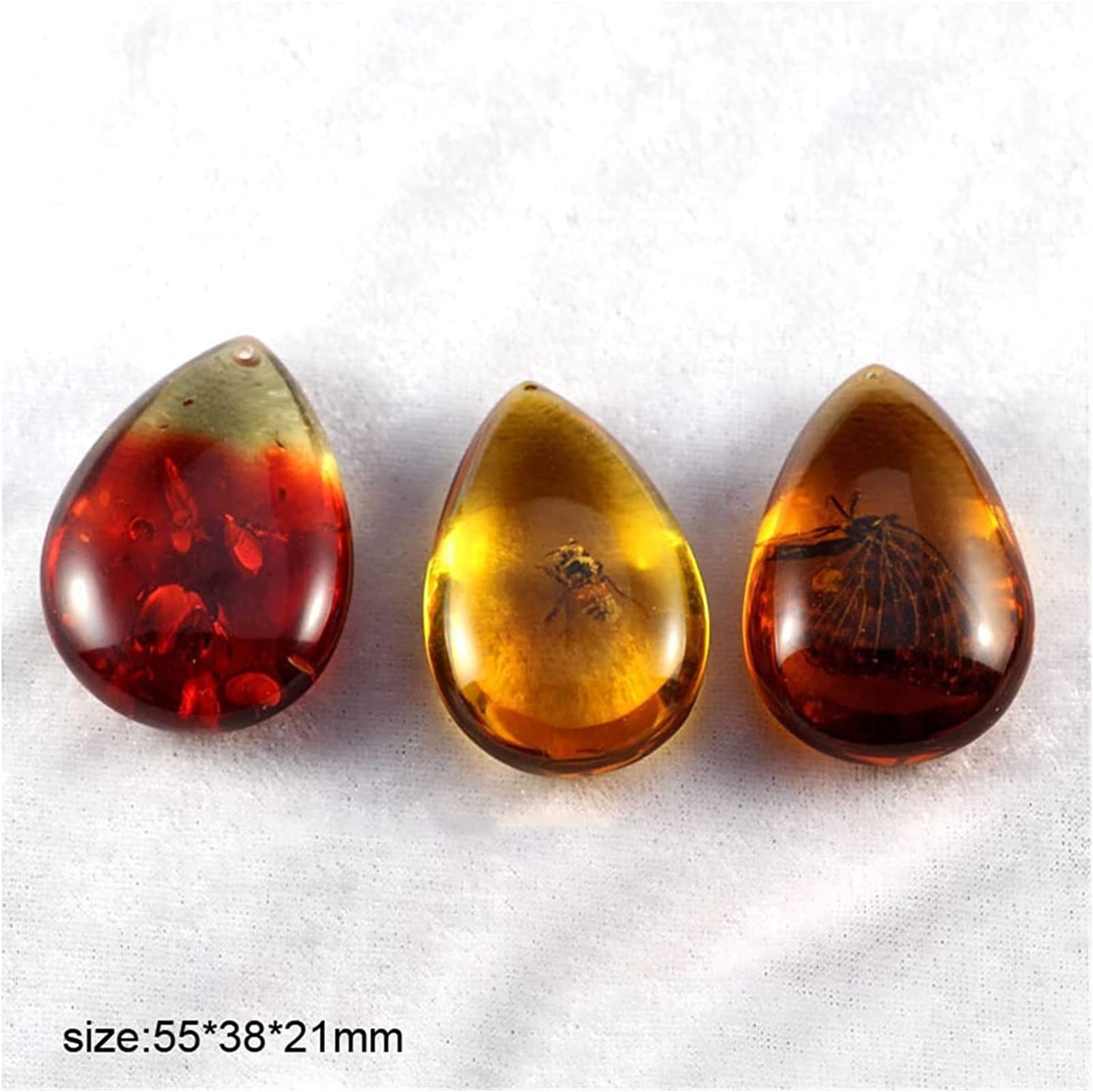 Mineralien Steine ​​Anhänger Pullover Kette Natur Insekt Skorpion Kunsthandwerk Geschenk Halskette Schmetterling Insekten Stein Edelstein Stein Anhänger DIY. Ornament Kristallsteine ​​Dekoration Volle