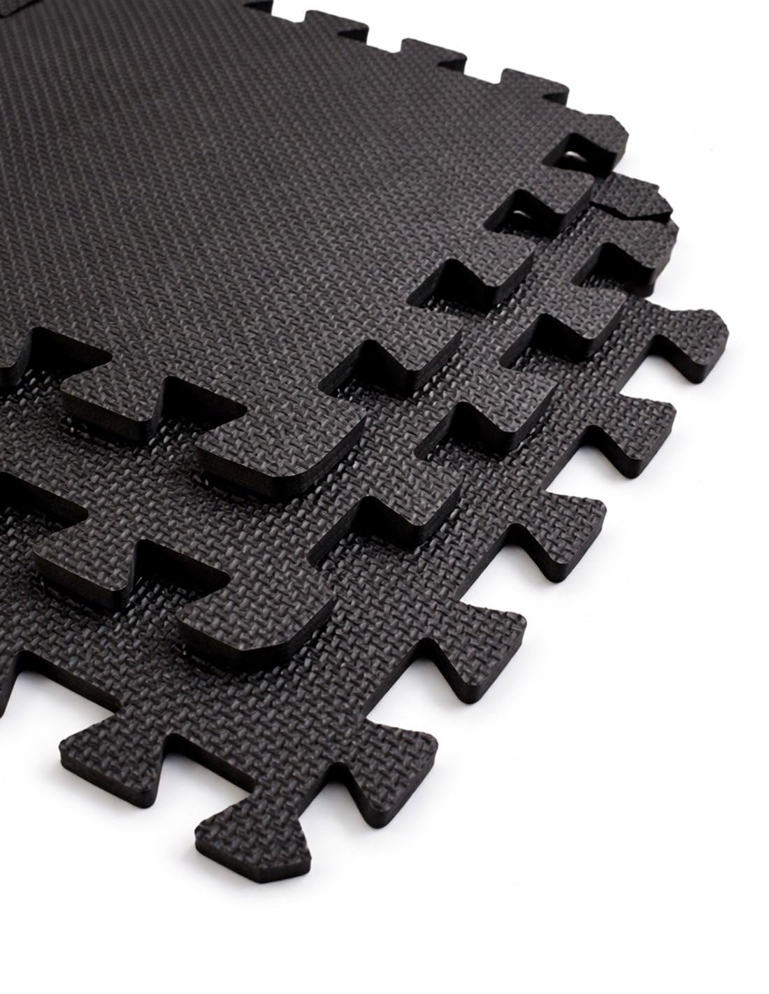 JARDIN202 - Esterilla Puzzle para Suelos de Gimnasio y Fitness | Protección de Goma Espuma, Tatami Puzzle Expandible 30x30cm (10mm) | 36 Uds | 3,24 m² (Negro) — view 8