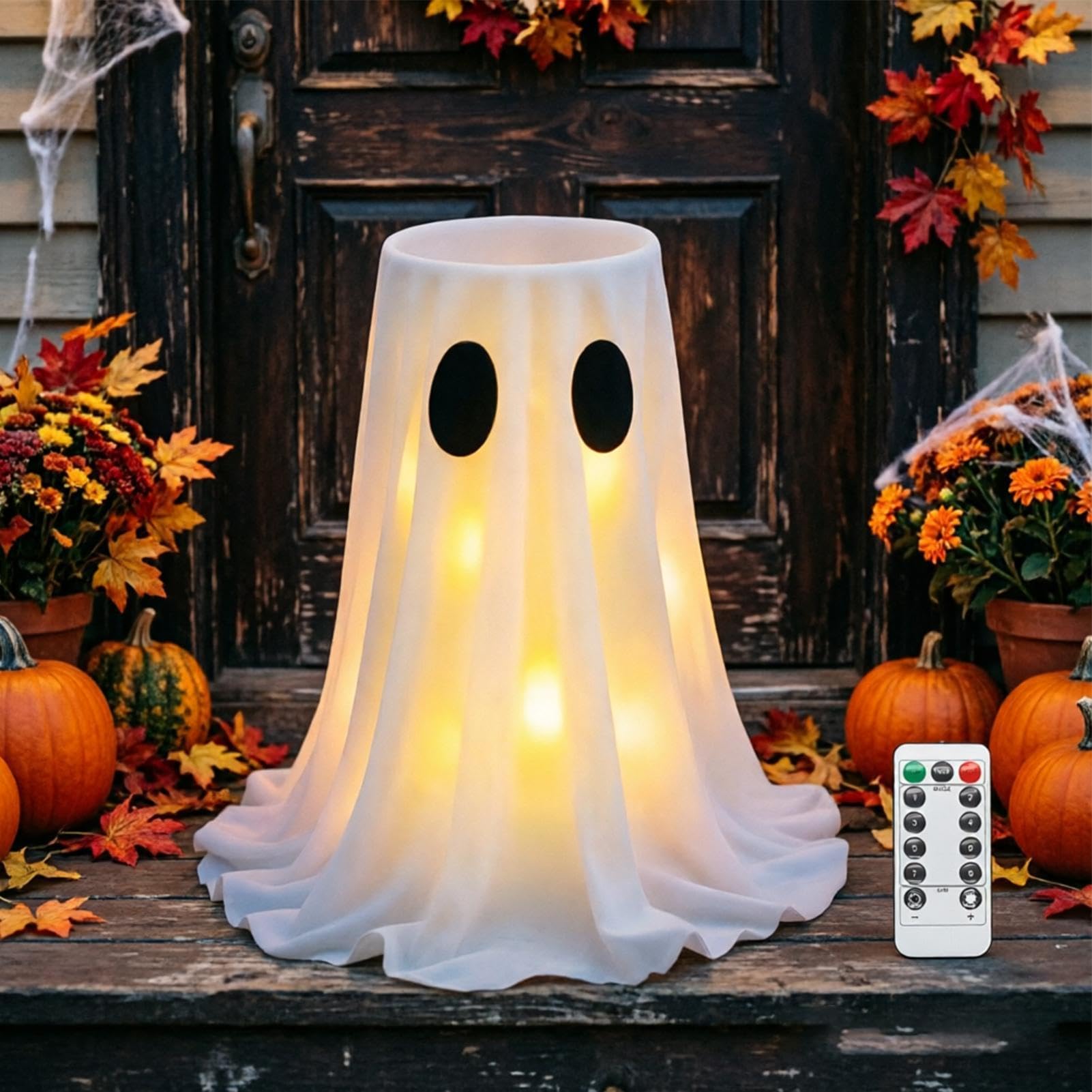 Zewnętrzny Na Cukierki Z Duchem Dekoracja Halloweenowa Duch Z Oświetleniem