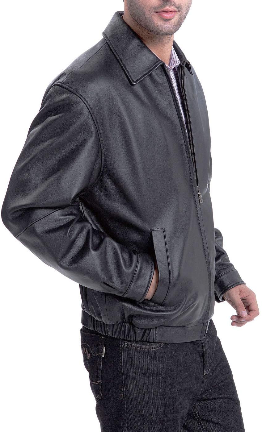 BGSD Men Derrick Lambskin Leather Bomber Jacket (Also available in Big and Tall) - Image 2