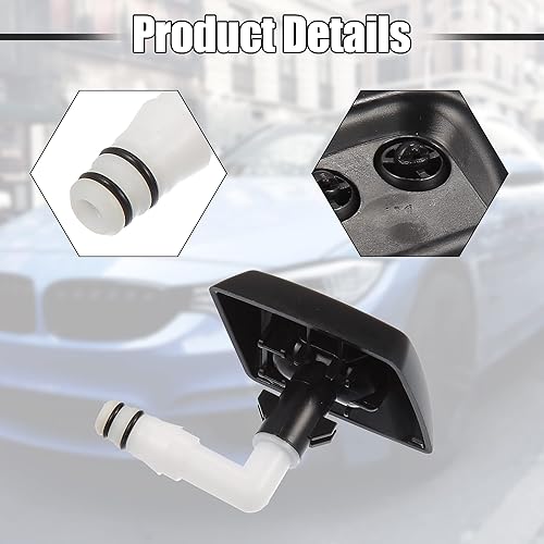 Miniatura 4 de ACROPIX Boquilla de lavado de faros delanteros izquierdo derecho Jet Fit para Land Rover Range Rover Sport HSE - Paquete de 2 unidades color negro