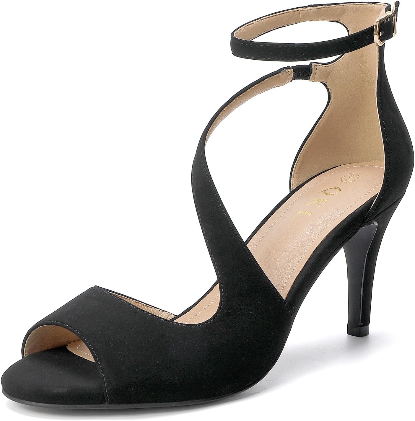 QKL Women's Open Toe Heels Sandals