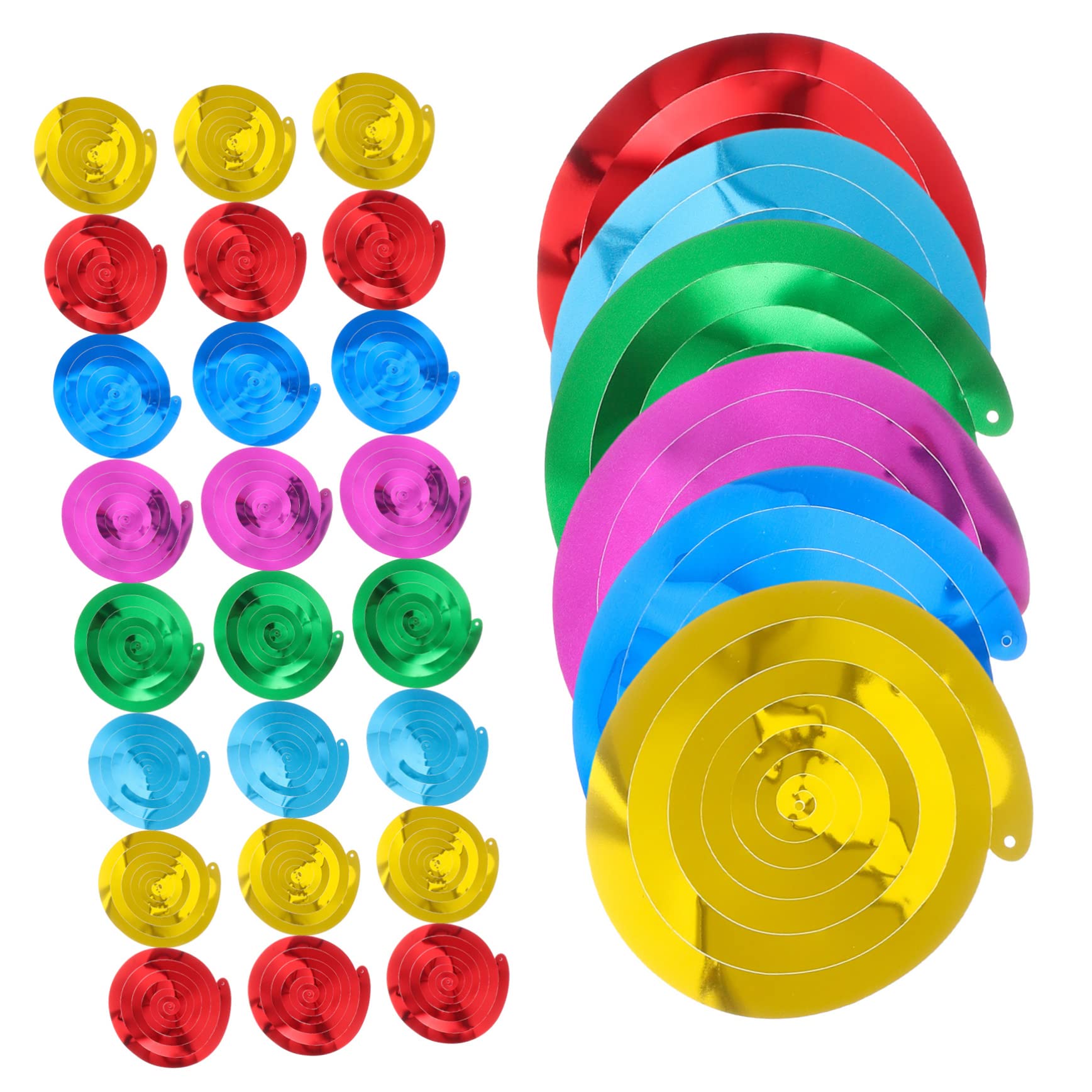 KOMBIUDA 120pezzi Decorazioni Spirale Per Feste Per Compleanni Shower e Matrimoni Design Creativo e Facile Da Usare Colori Misti Per Ogni Occasione