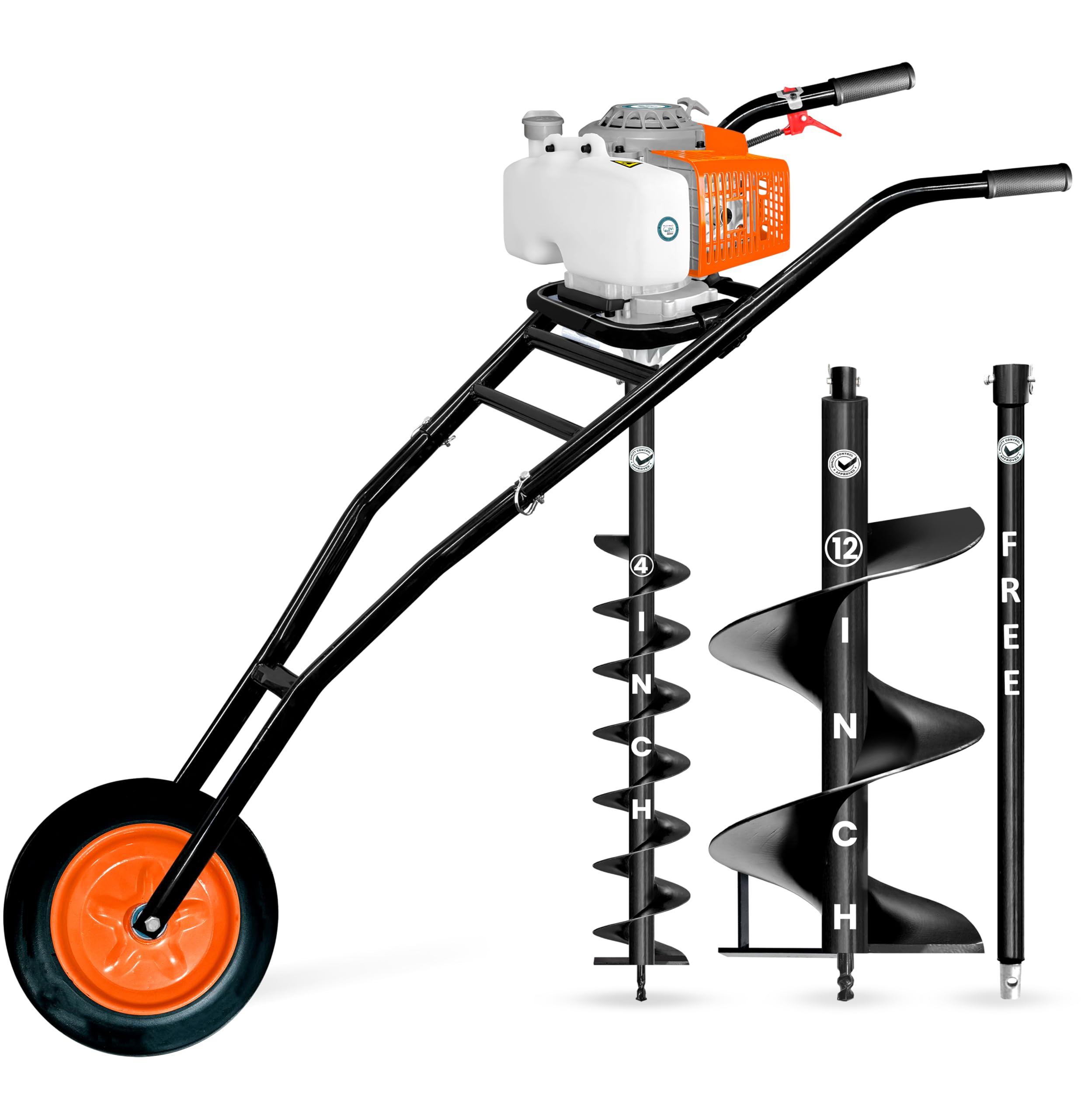 DVI Earth Auger Pin & Lock Set - Rustproof & Secure -22 DVI Earth Auger Pin & Lock Set - Rustproof & Secure -22