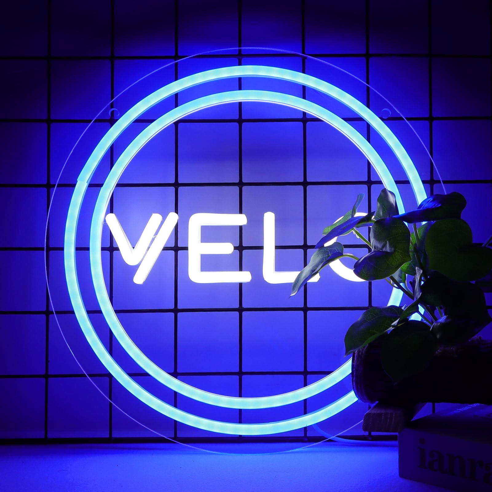 Vinray Velo Neon Sign for Smoke Shop or Man Cave Decor,Bright Led Advertising Display for Smoking Lounge or Vape Shop,Easy Hanging,5V USB.