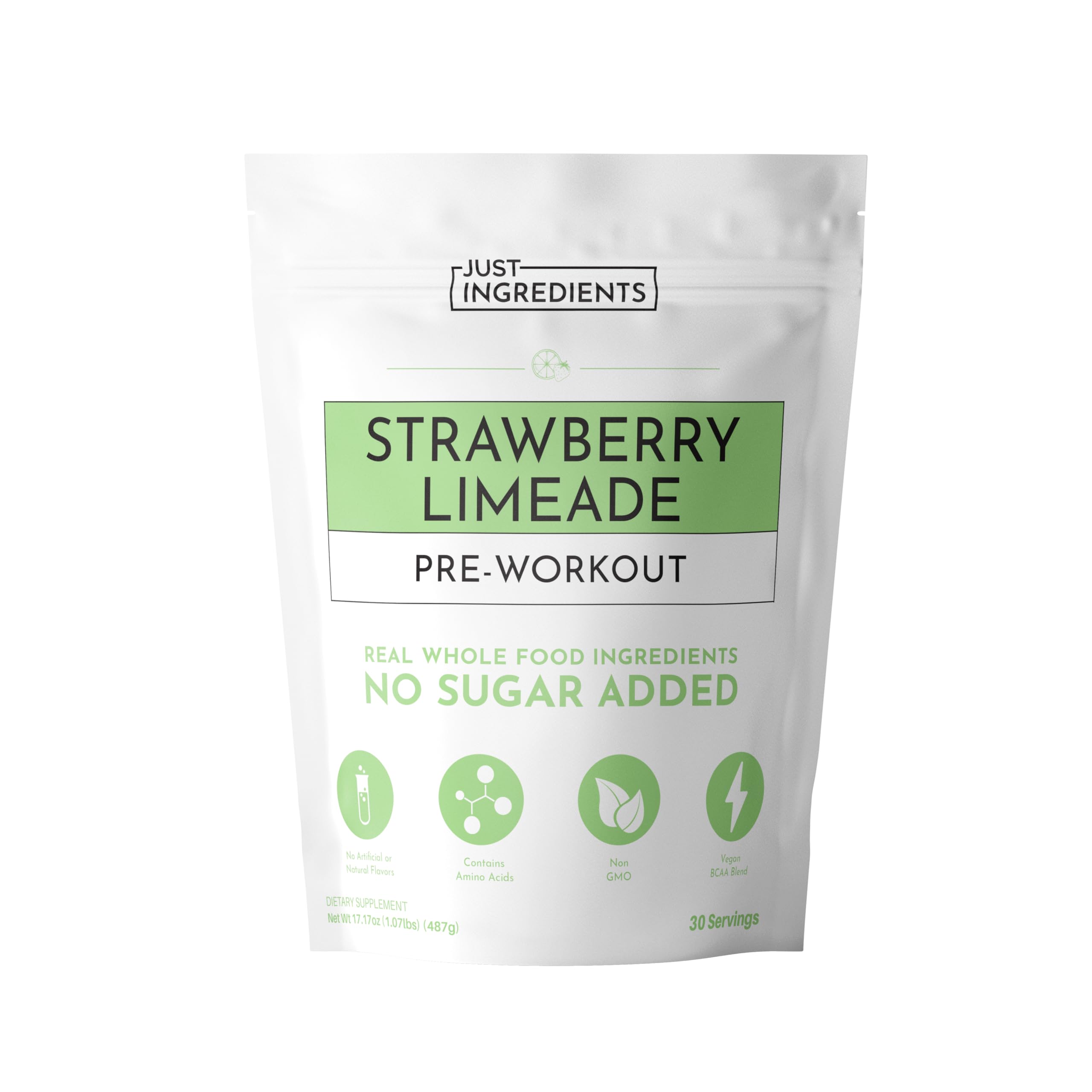 JUST INGREDIENTS Pre-Workout Tropical Paradise - Natural - 30 Servings — Amazon image 10
