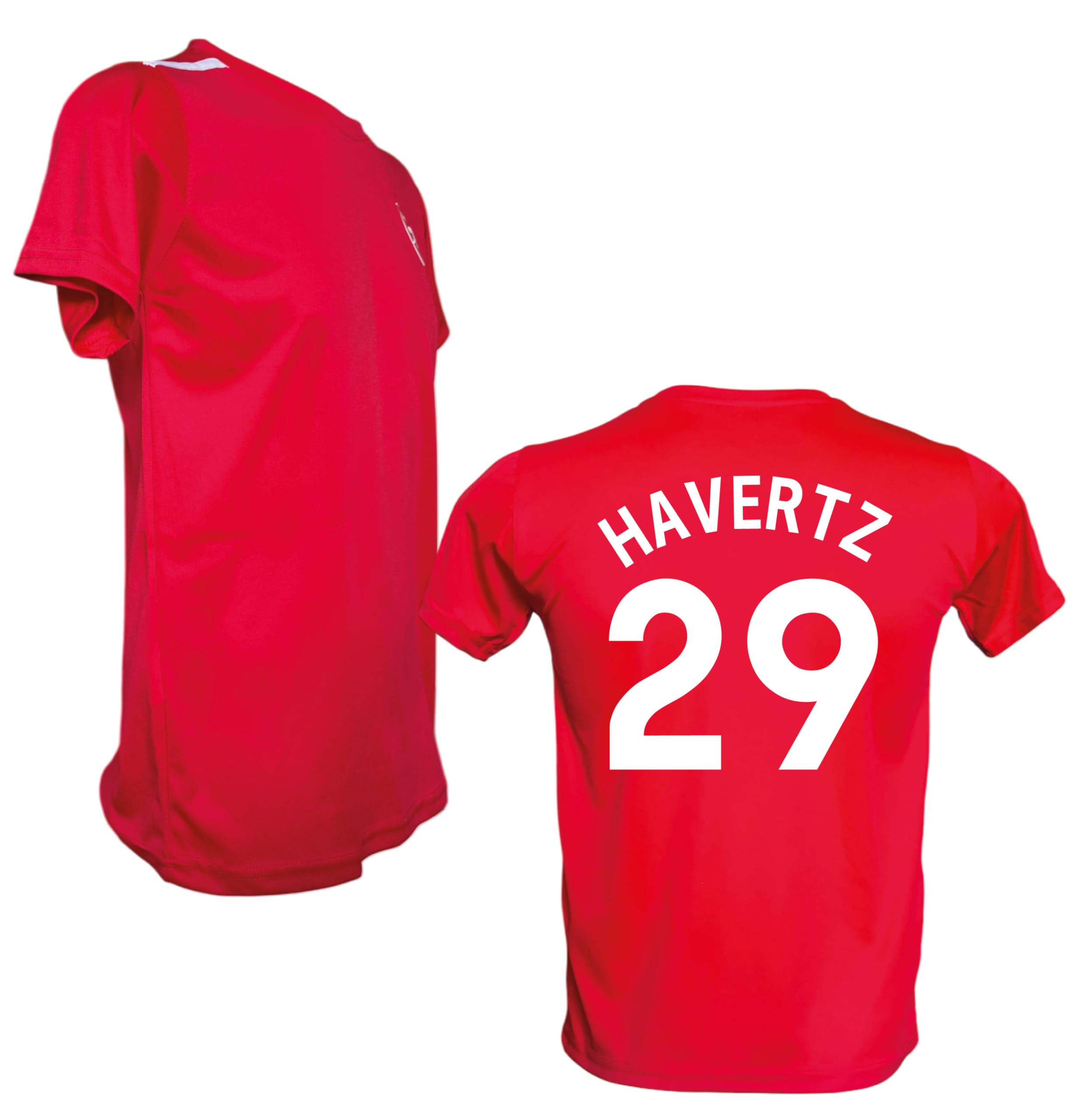 Maglia da Calcio Havertz 29, T-Shirt Rossa per Veri Tifosi, Divisa Sportiva da Adulto Ragazzo e Bambino