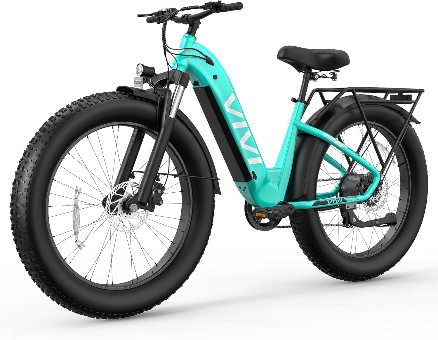 Vivi ACE07 Electrical Bike, 26″ x 4.0 Fats Tire Ebike, 1475W Peak Motor Electrical Bike for Adults, 25MPH Ebikes for Adults with 48V 720WH Detachable Battery, 7 Velocity, UL 2849 Licensed
