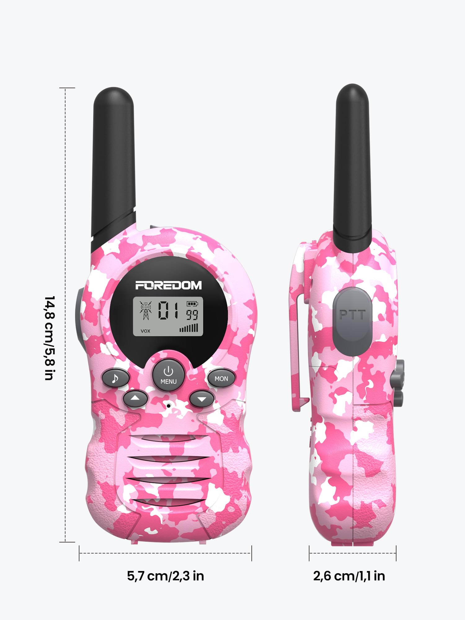 FOREDOM Walkie Talkies für Kinder Walkie Talkies Funkgeräte Set Spielzeug für Jungen & Mädchen 3-12 Jahre, Geschenke Outdoor-Abenteuer – 3er Set