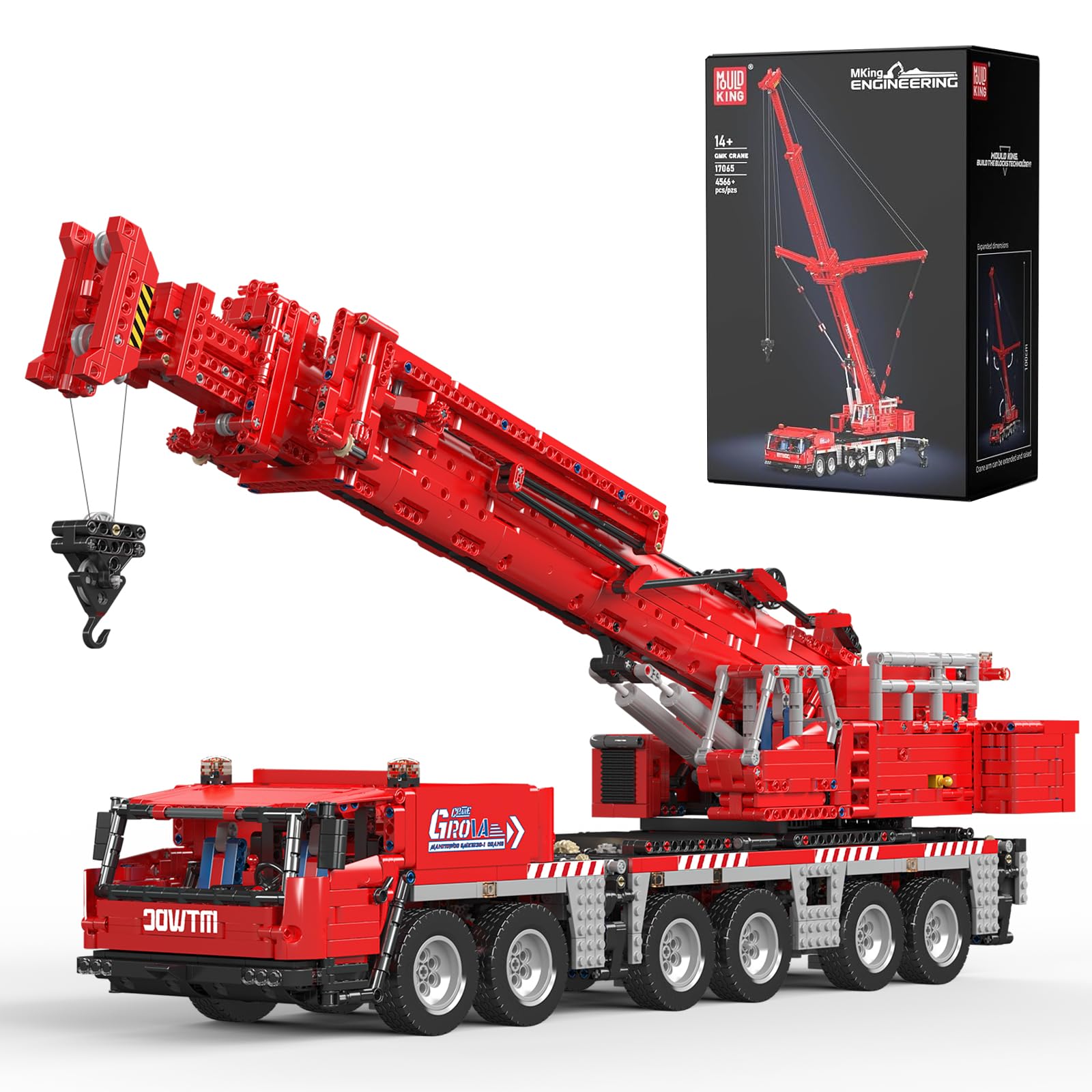 Mould King 17065 Technical Gru Blocchi Morsetto Gru telecomandato Set di mattoni da cantiere Modello, Adulti & Giovani(4566 pezzi)