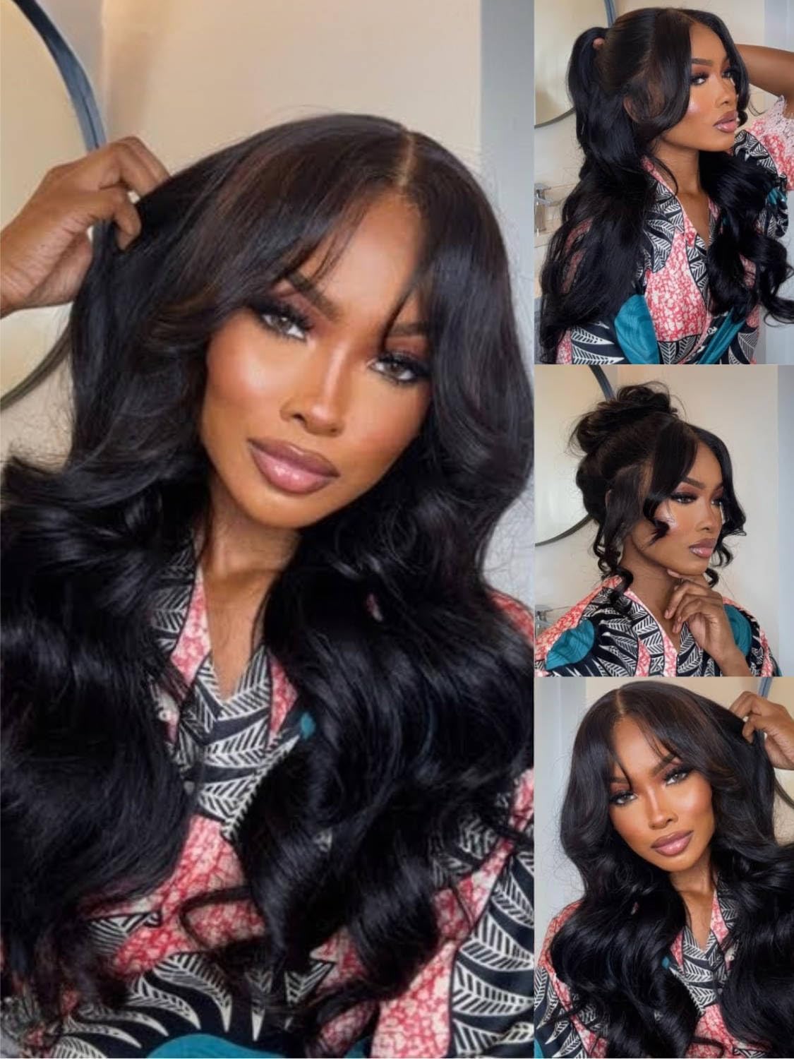 Doiwile Curtain Bangs 13x6 Wig