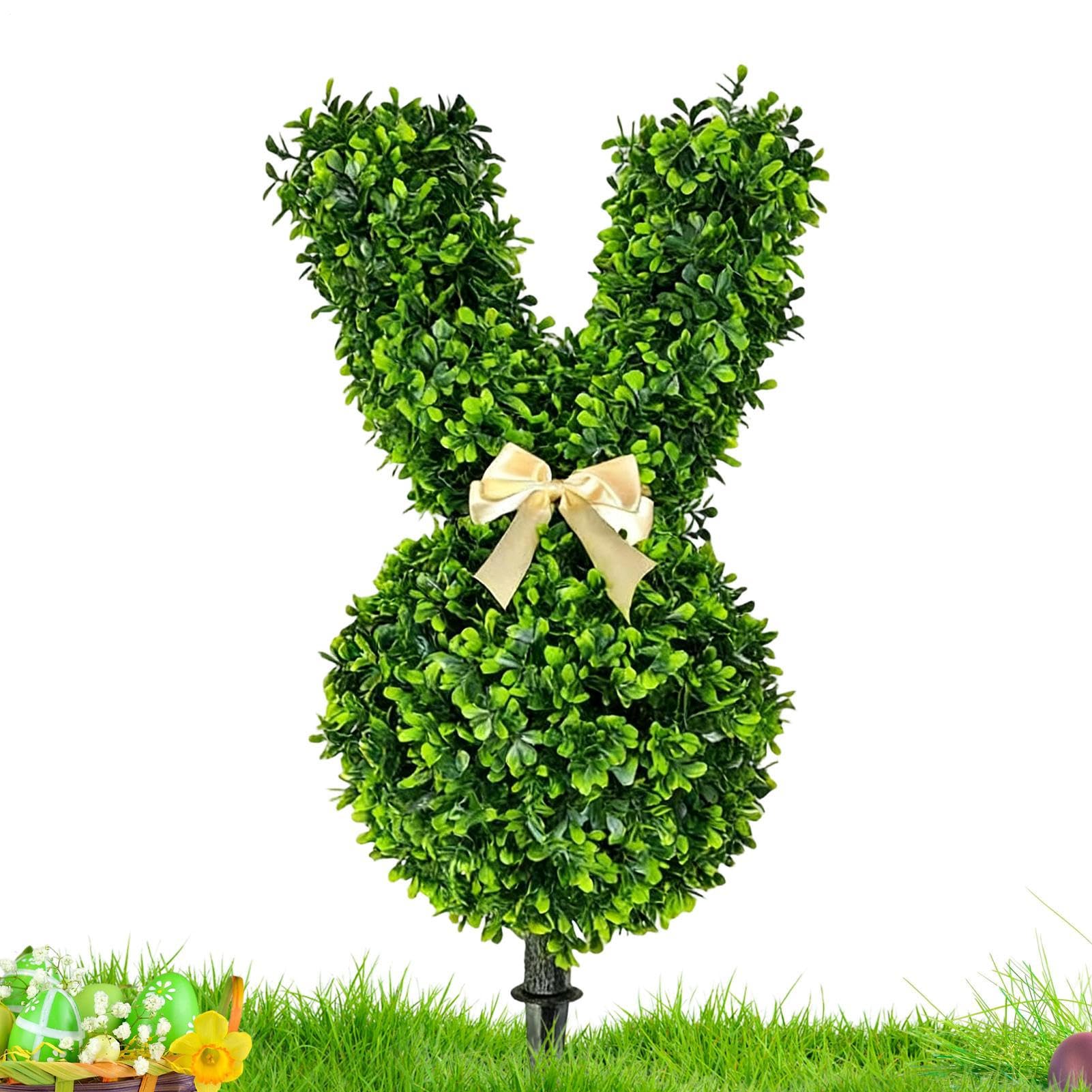Lapin artificiel pour extérieur Pâques et décoration de terrasse ou grand jardin de ferme