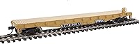 Vista 8 de Walthers Trainline Flatcar-Ready to Run-Atchison, Topeka & Santa Fe #88985 (rojo, blanco) 931-1605 HO Scale Model Railroad - Modelo de carga