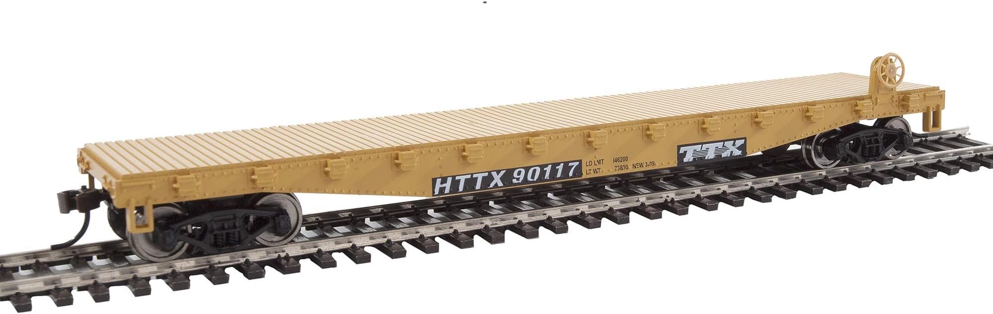 Flatcar-Ready to Run-Trailer-Train 931-1463 HO Scale Model Railroad - Freight Model