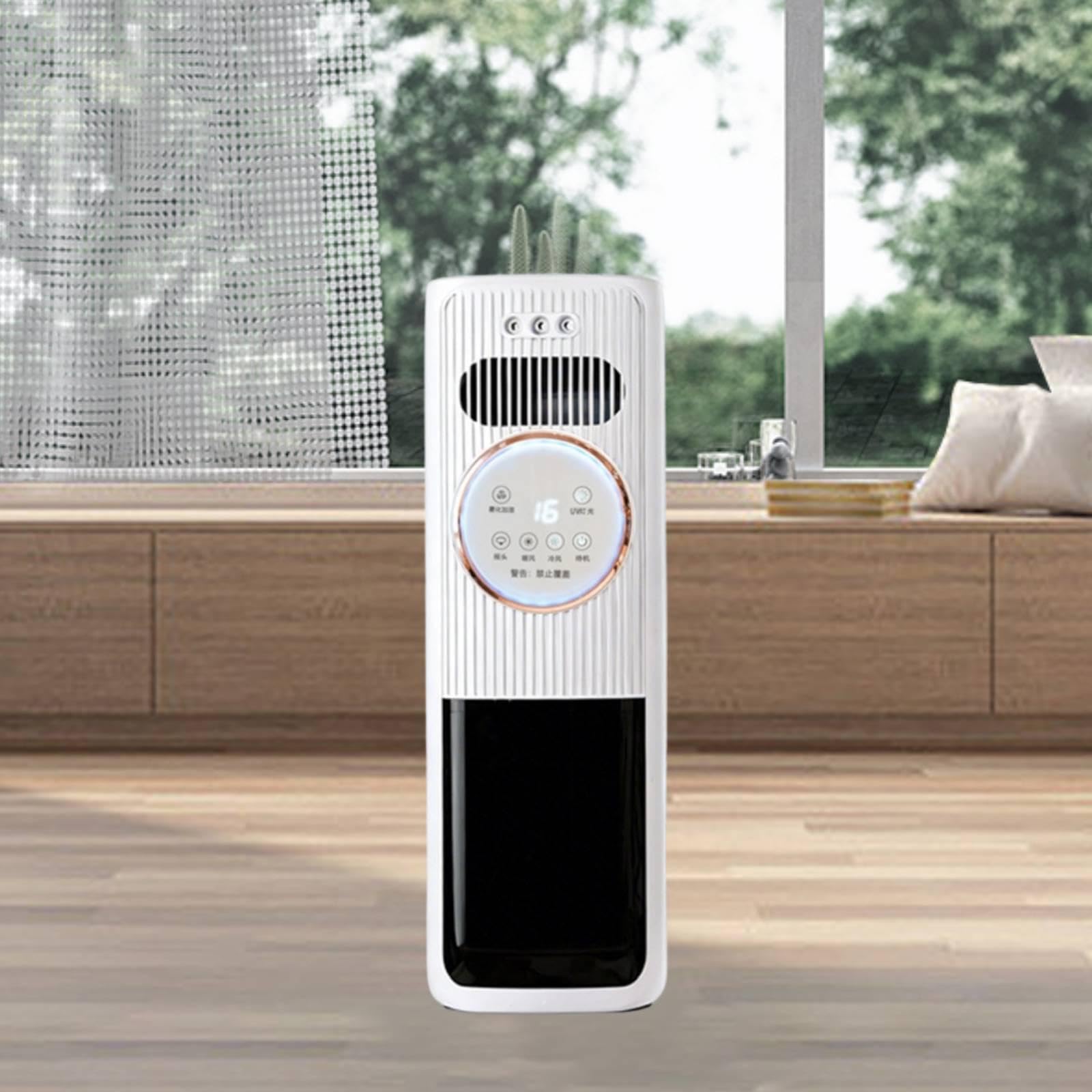 Ventilatore a Piantana Silenzioso con Velocità Regolabile E Funzione di Raffreddamento per Soggiorno, Bianco