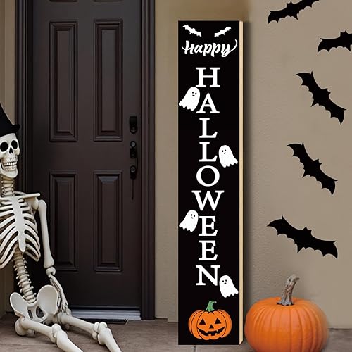 Halloween Porch Decor Outdoor Halloween Decorations Wooden Pumpkin Ghosts Boo