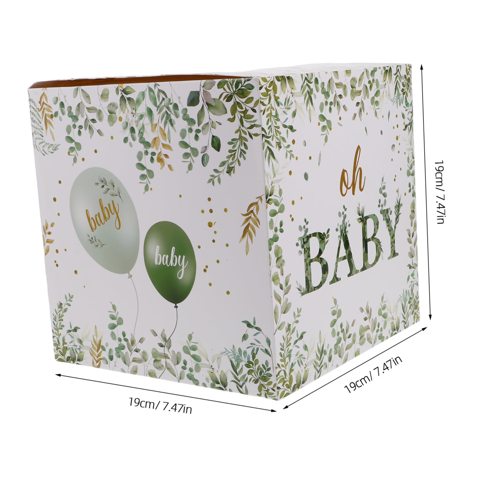 HOOTNEE Gender Reveal Party Supplies Baby Shower Diaper Raffle Tickets Box with Decorative Holder Fun Games