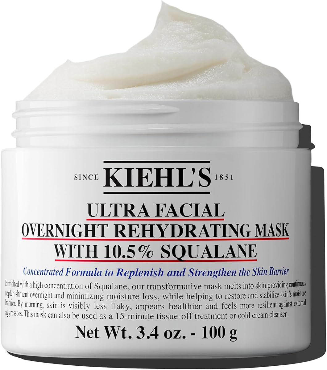 Ultra Facial Overnight Cream Face Mask with 10.5% Squalane | Hydrating Face Mask for Dryness & Flaky Skin - Hydrates Skin & Strengthens Moisture Barrier