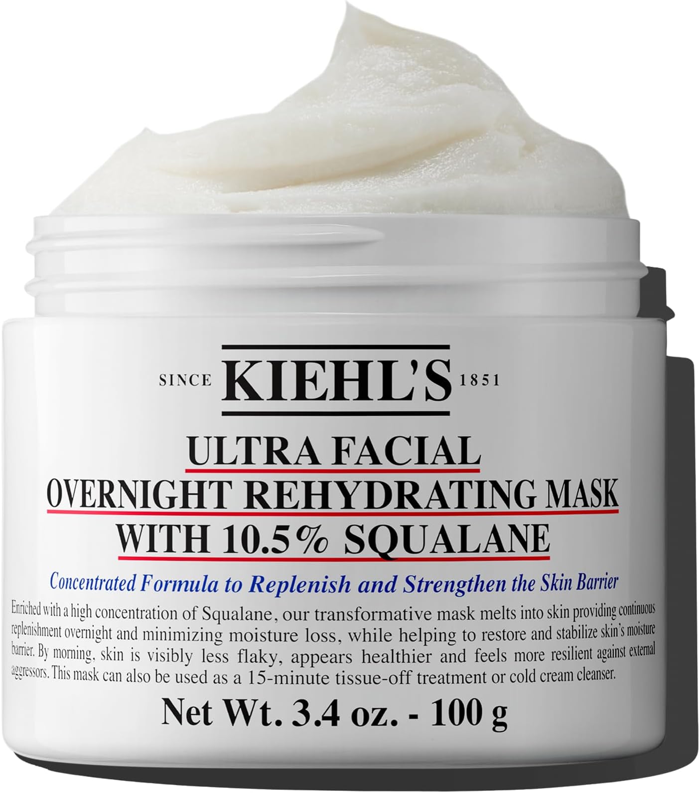 Kiehl's - Ultra Facial Overnight Cream Face Mask with 10.5% Squalane