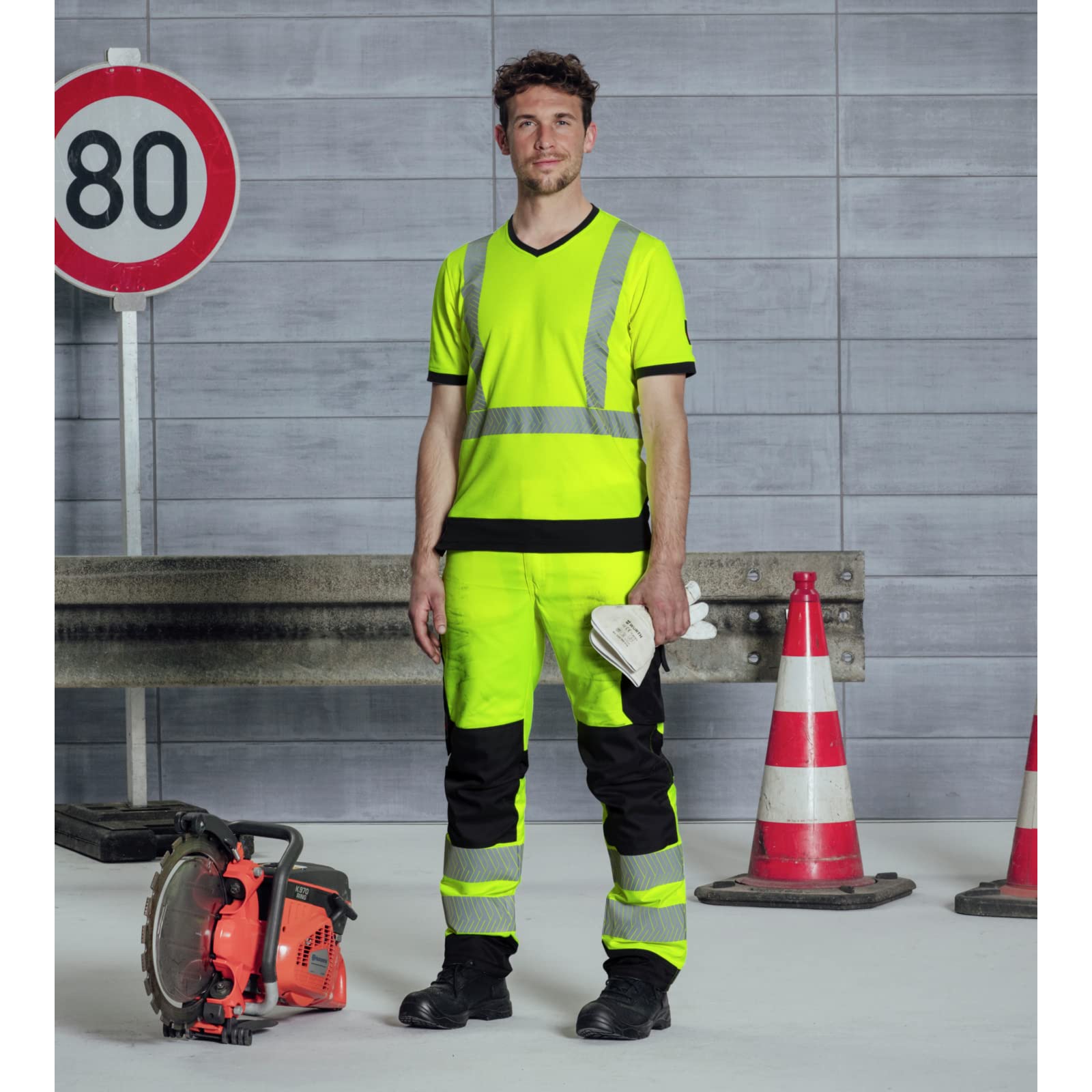 WüRTH MODYF Tee-Shirt de Travail Haute-visibilité Jaune Fluo
