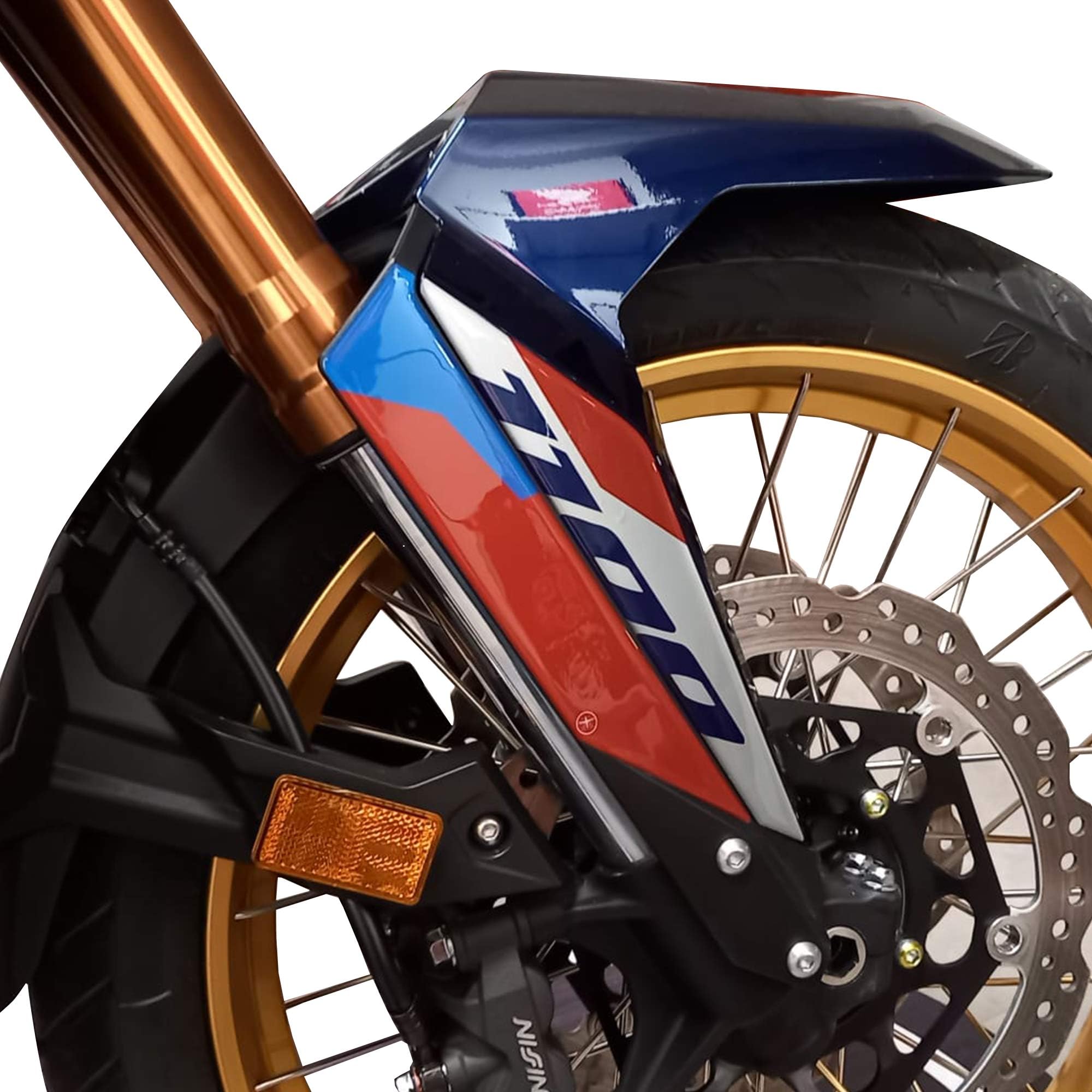 labelbike - 3D Stickers for Motorcycle Fork Protections Decorations and Protections Compatible with Honda Africa Twin Adv 2024