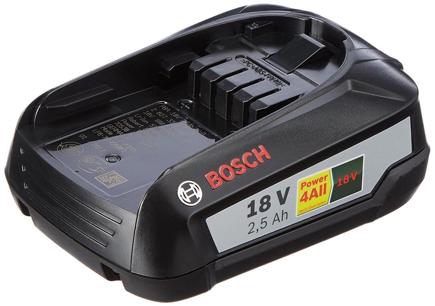 Bosch Home and Garden 06008B3000 - Tijeras Cortasetos Telescópicas (1 Batería, Sistema De 18 V, En Caja) + Bosch Batería De Litio De 18 V / 2,5 Ah [Power For All]