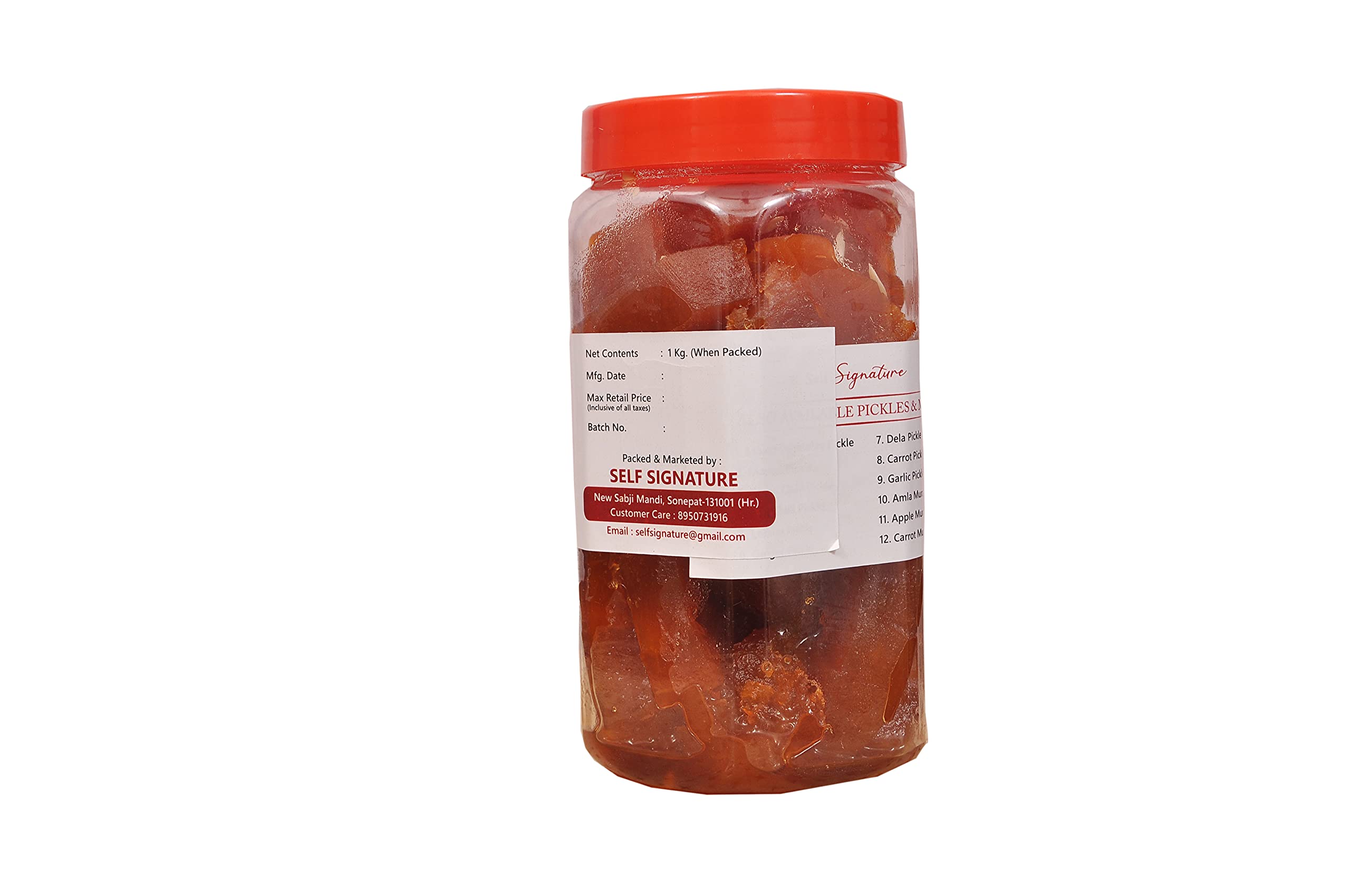 Self Signature Combo of Homemade Organic Sweet Bel Murabba and Bamboo Murabba Bans ka Morabba (900 Gram Each, Pack of 2)