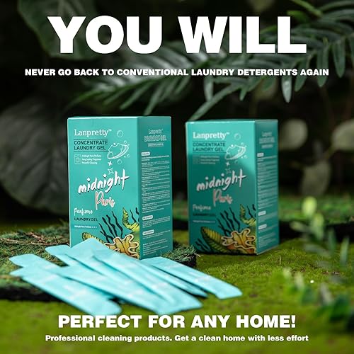 Miniatura 9 de Paquete de 60 paquetes líquidos de detergente para ropa de viaje | Detergente para lavado de manos para uso en fregadero | Paquete de 60