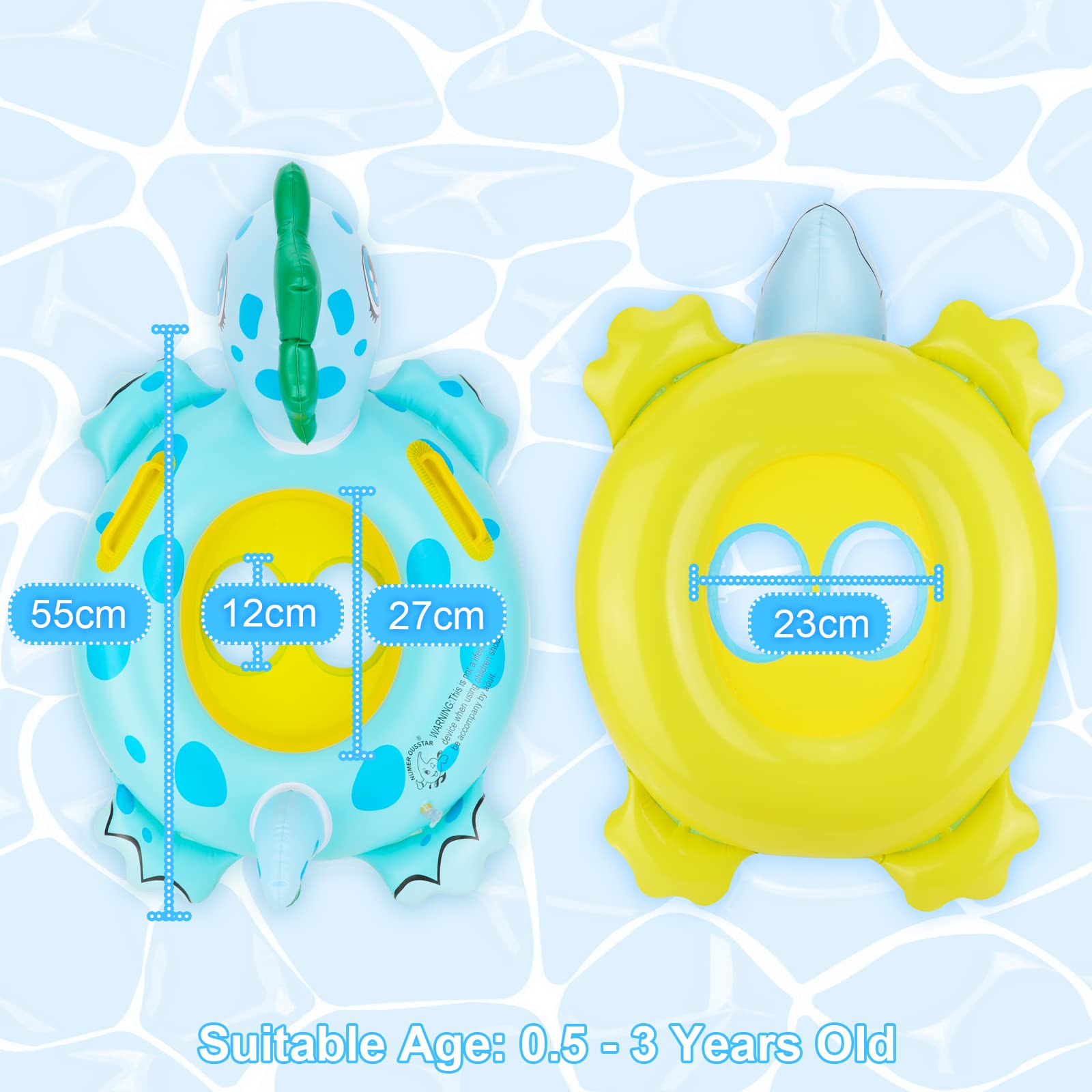 Flotador Bebé Con Forma De Poni 3D – Anillo De Natación Con Asiento, Inflable, Para Niños De 6 Meses A 3 Años, Seguro Y Colorido