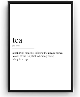 Magic Posters Tea Definition Print - Kitchen Poster Shop Cafe Diner Restaurant Gift Drink Wall Art Quote Typography Home Decor - Frame Not Included