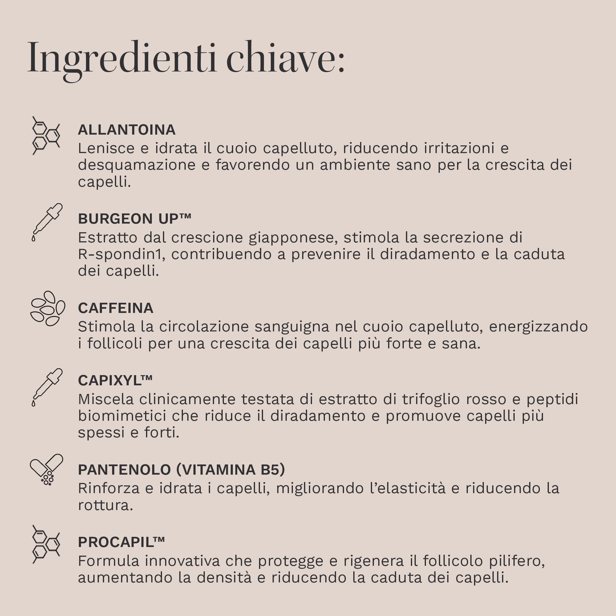 HAIRBURST Siero Intensivo per Capelli e Cuoio Capelluto con Capixyl e Procapil - Olio di Rosmarino per la Crescita dei Capelli, Olio di Ricino Biologico, Olio per Ciocche più Spesse e Forti