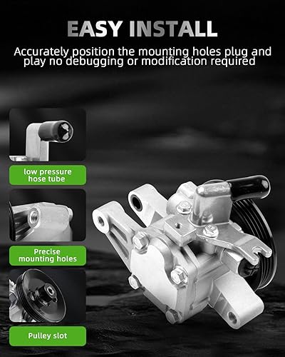 Miniatura 5 de SCITOO Bomba de dirección asistida compatible con Hyundai Tucson 2005-2009, 2004-2009 para Kia Spectra, 2005-2009 para Kia Spectra5,21-5440, kit de