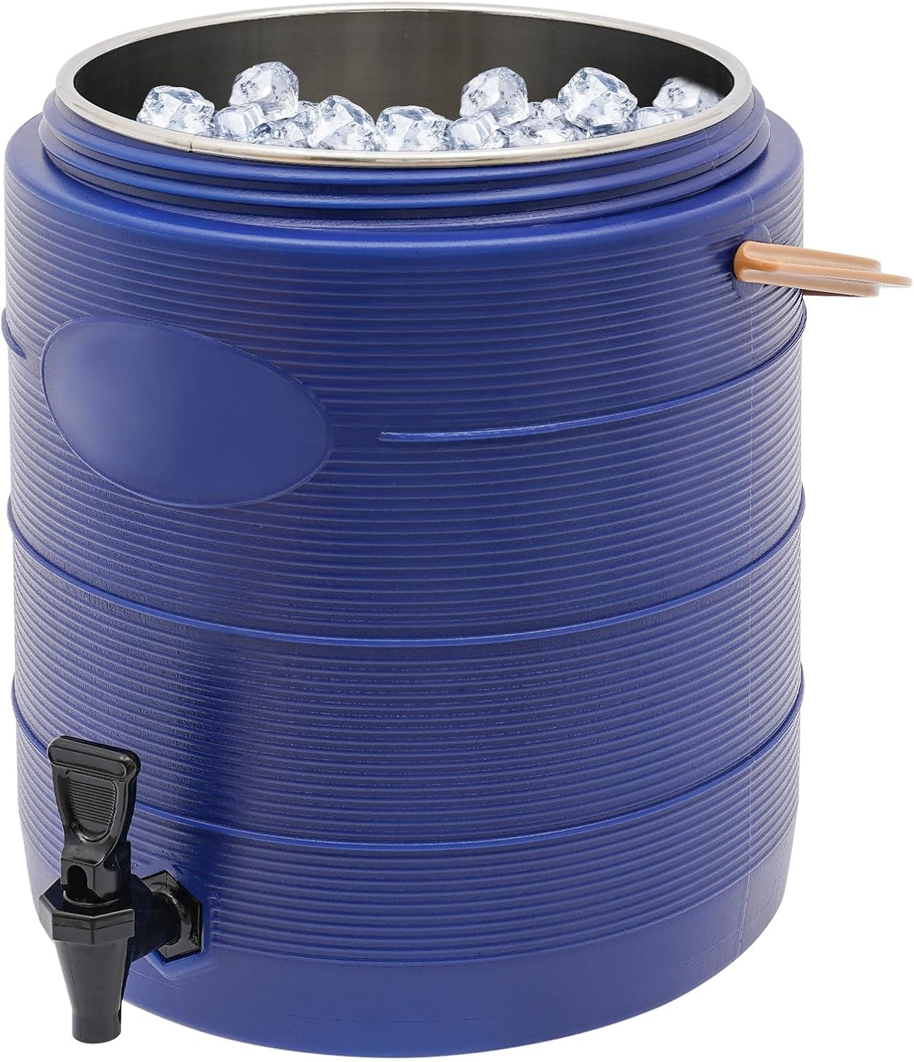 Insulated Hot Beverage Dispenser for Parties, 6.5 Gallon Ice and Hot Drink Dispenser with Spout, Portable Water Dispenser for Coffee Chocolate Tea Milk Cocoa (Blue, 6.5 Gallon)
