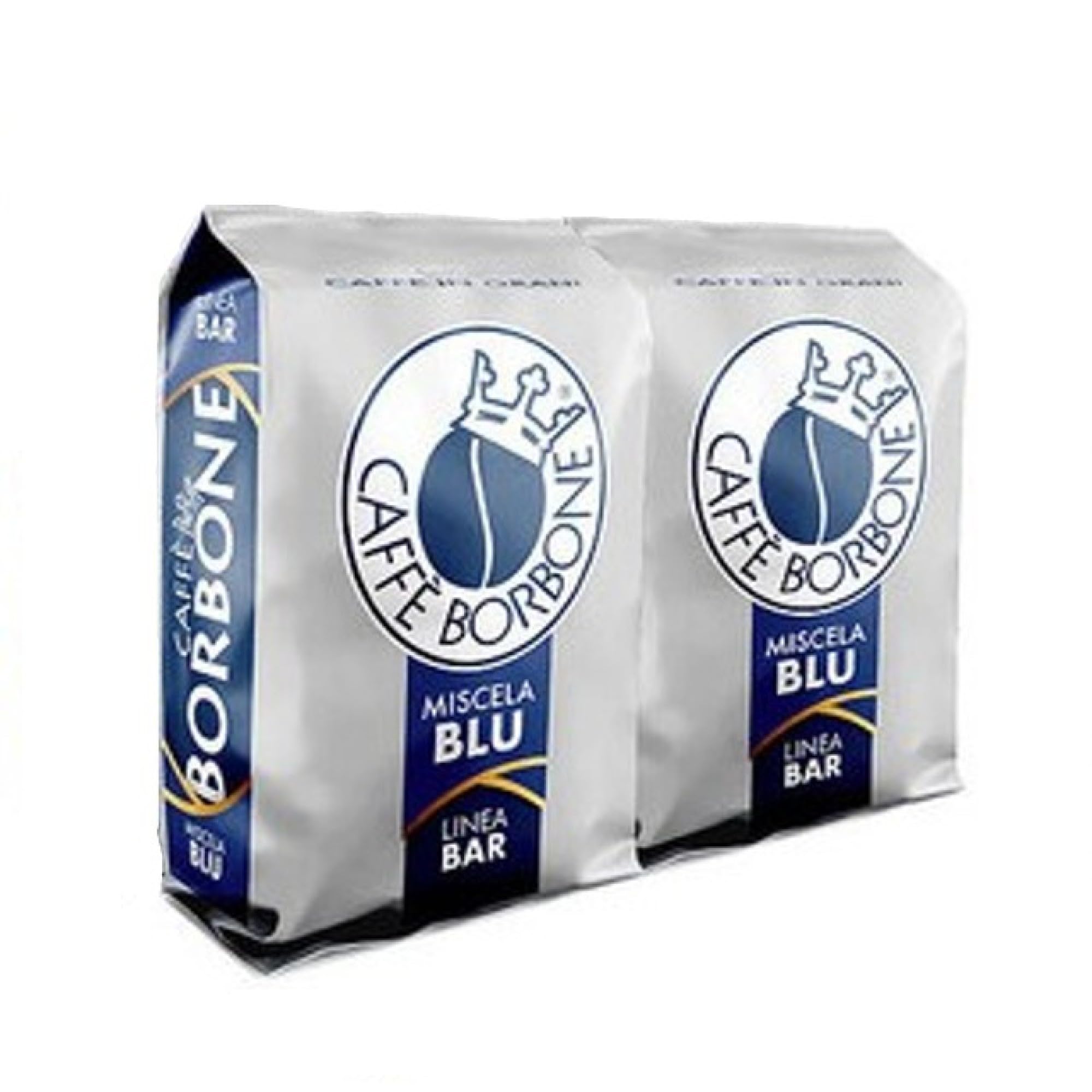 Caffè Borbone Whole Bean Coffee, Blue Blend, Refined and Powerful Flavor - 2.2 Pound (Pack of 2)