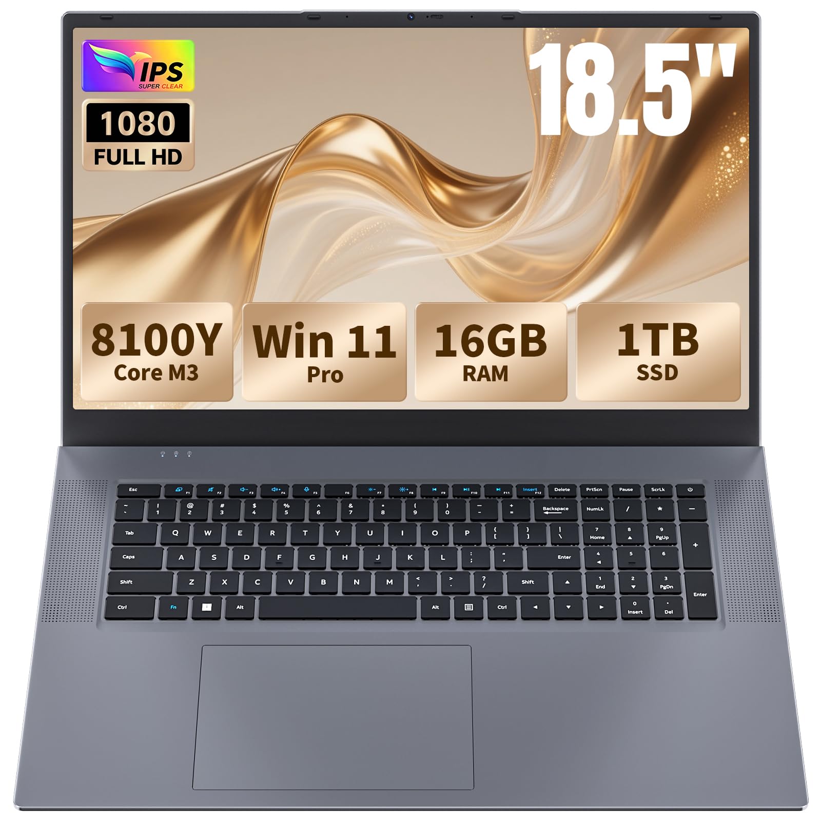 EKY 18.5 Inch Large Screen Laptop Computer,16GB RAM, 1TB SSD,Up to 3.4GHz | 6316mAh Batte…