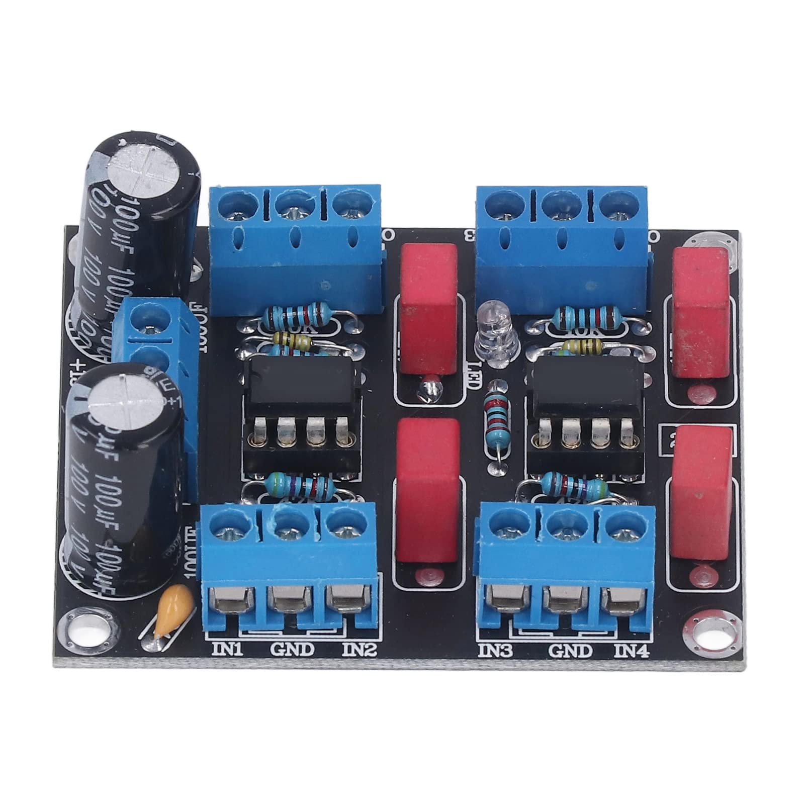 CHICIRIS Driver Chip -Board NE5532 Modulo Amplificatore per Prestazioni per Rafforzamento Ad Alta Prestazione, Adatto per L'alimentazione DC12V 15V, Adatto