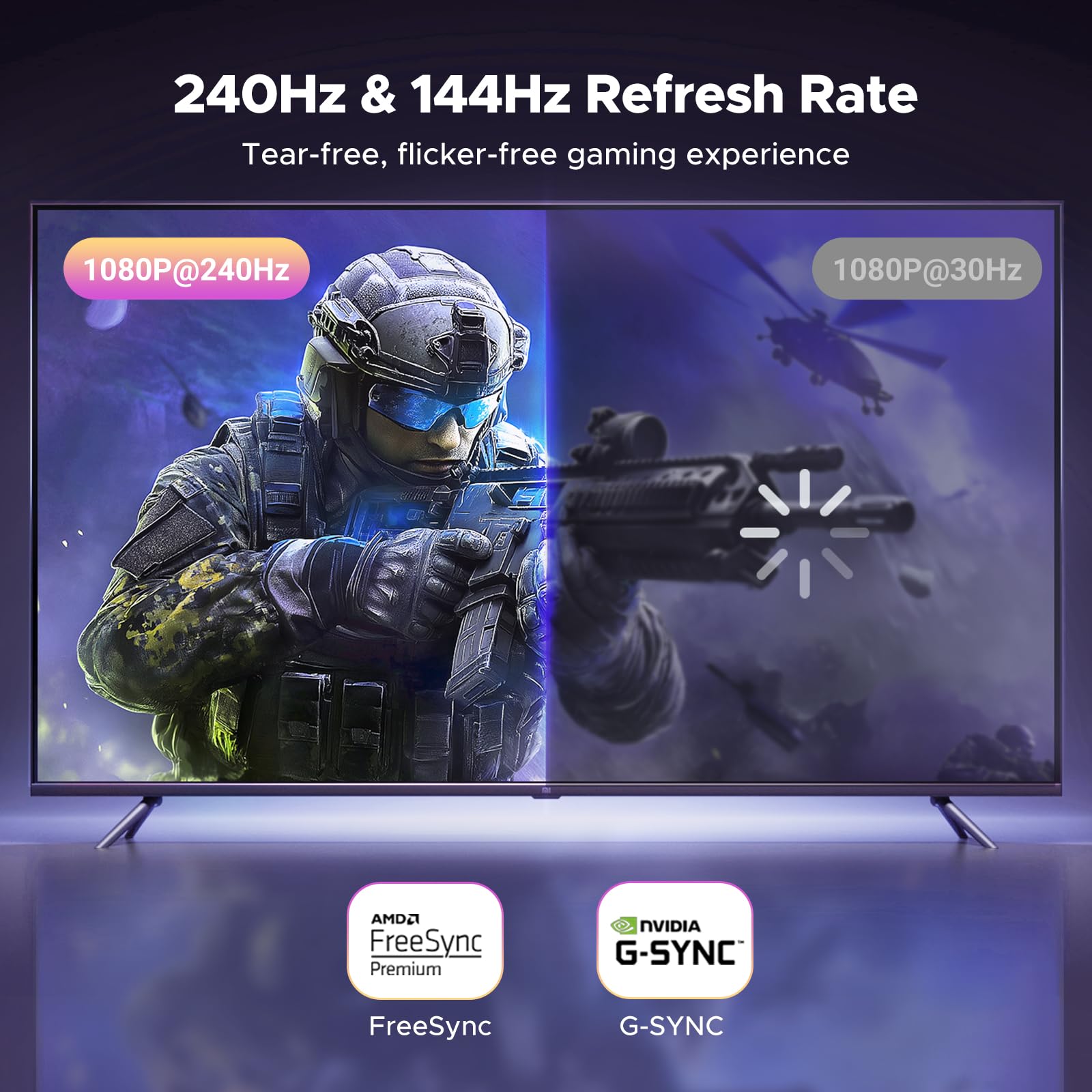 UGREEN Non-bidirectional HDMI to DisplayPort Cable 2m 4K@60Hz 1440P@144/120Hz 1080P@240Hz Active HDMI DP Adapter HDR FreeSync G-Sync HDCP Compatible for PS5/4 Xbox Series X/S Switch Laptop PC Monitor - Image 4