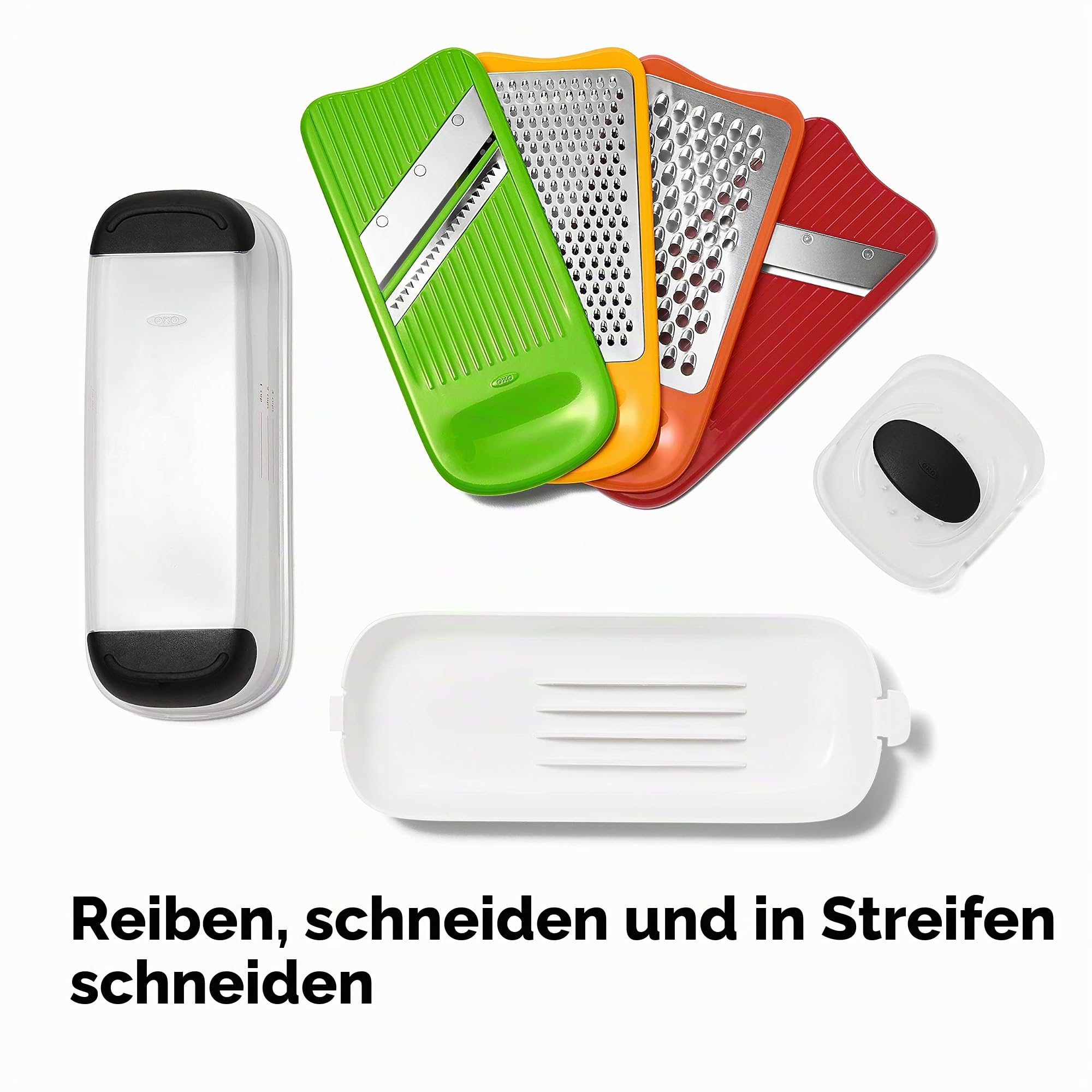 OXO Good Grips Komplettes Gitter- und Scheiben-Set, Weiß
