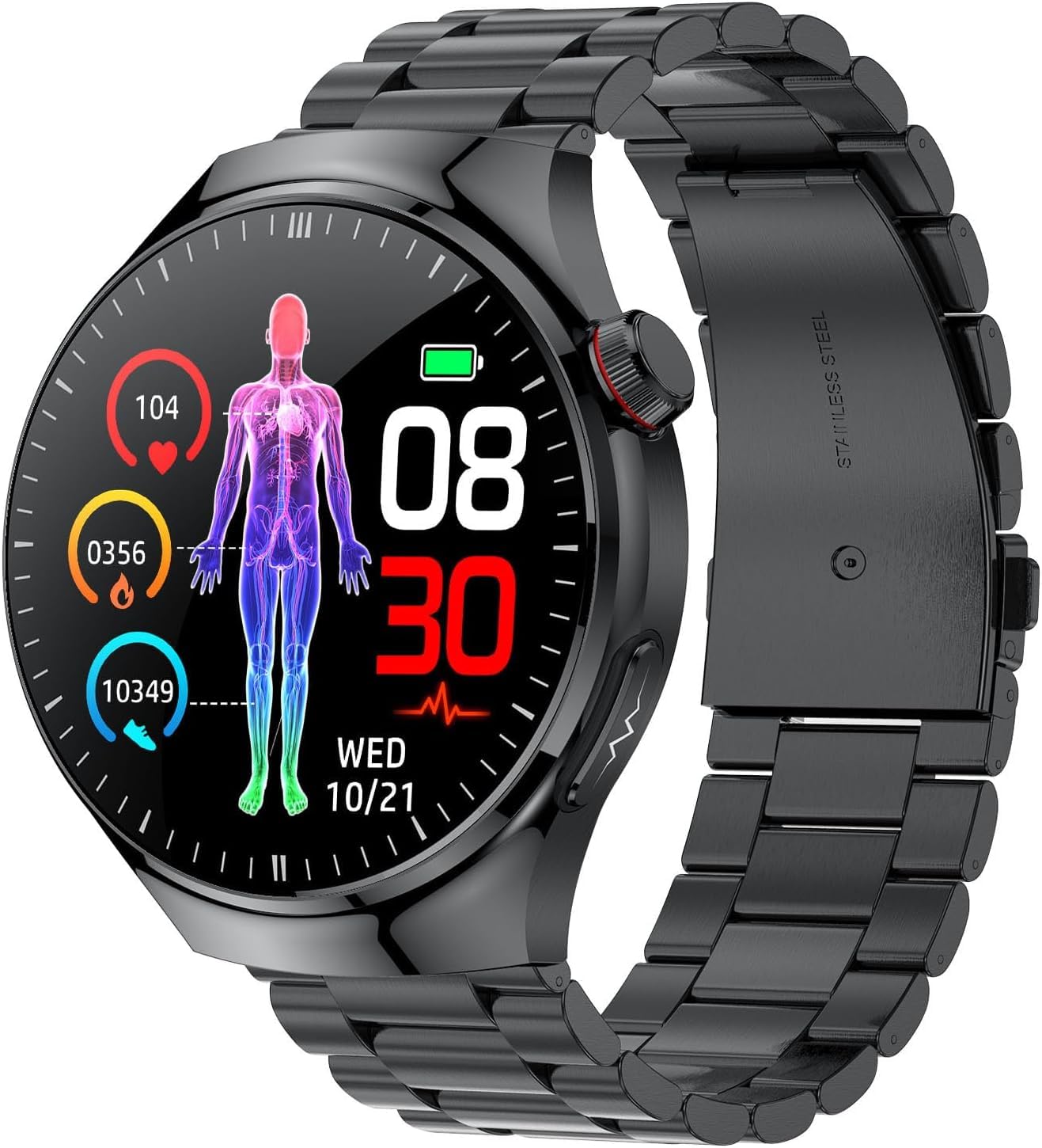Montre connectée ECG + PPG pour surveiller l'hypertension sans stress
